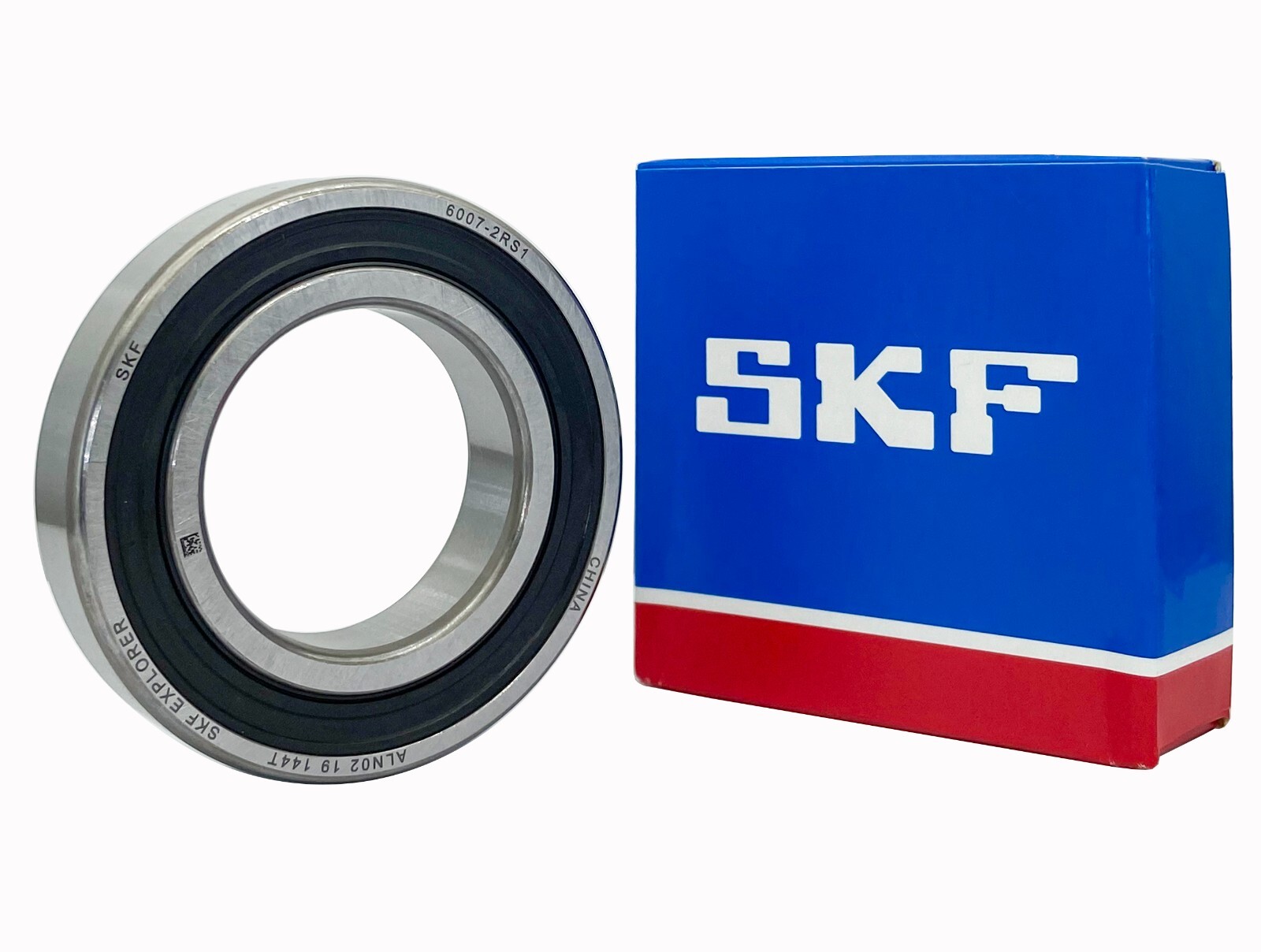 SKF 6007 2RS1 DEEP GROOVE BALL BEARING, RUBBER SEALED 35x62x14 mm 6007RS
