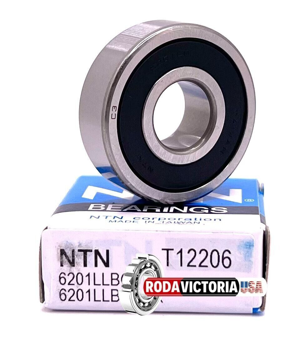 NTN 6201 LLB/5K DEEP GROOVE BALL BEARING, RUBBER SEALED 12x32x10mm