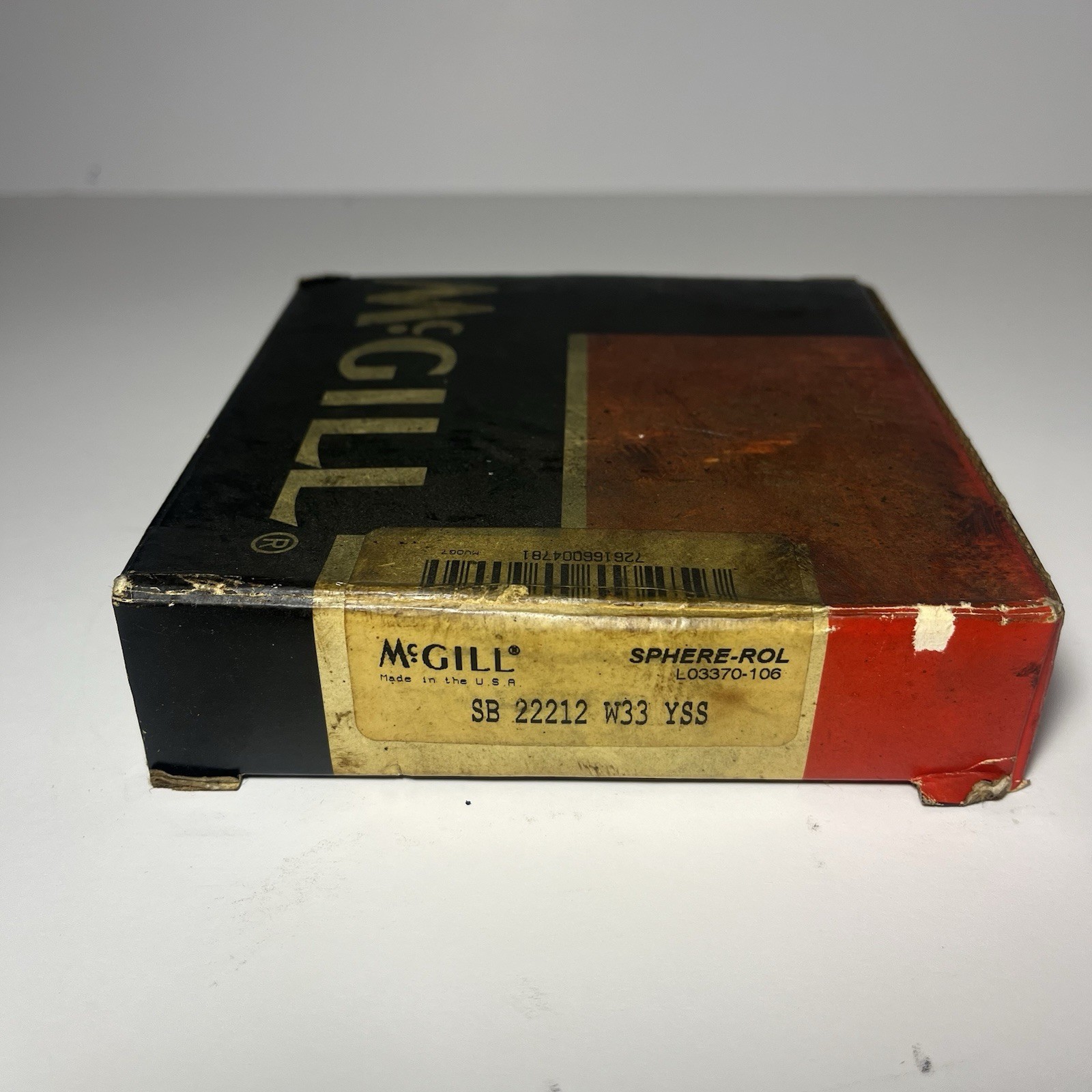 McGill SB 22212 W33 YSS Spherical Roller Bearing 60x110x28 NOS Unused OEM Box