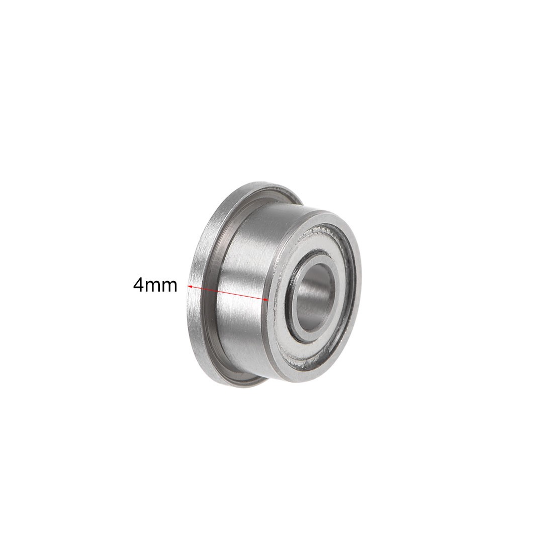 F693ZZ Flange Ball Bearing 3x8x4mm Shielded Chrome Bearings 10pcs