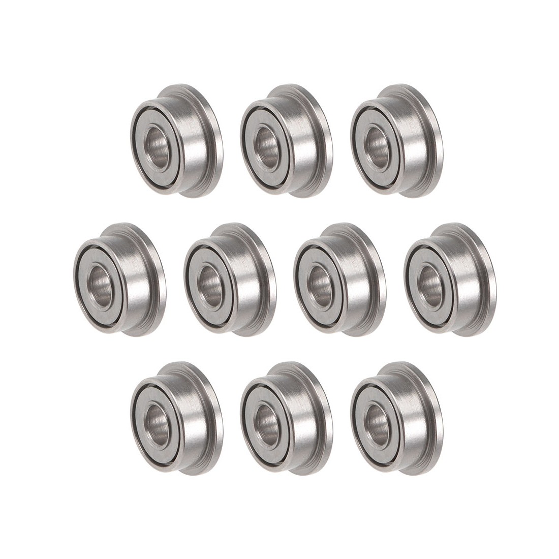 10pcs 2x5x2.3mm F682ZZ Flanged Ball Bearing Shielded Chrome Steel Flange Bearing