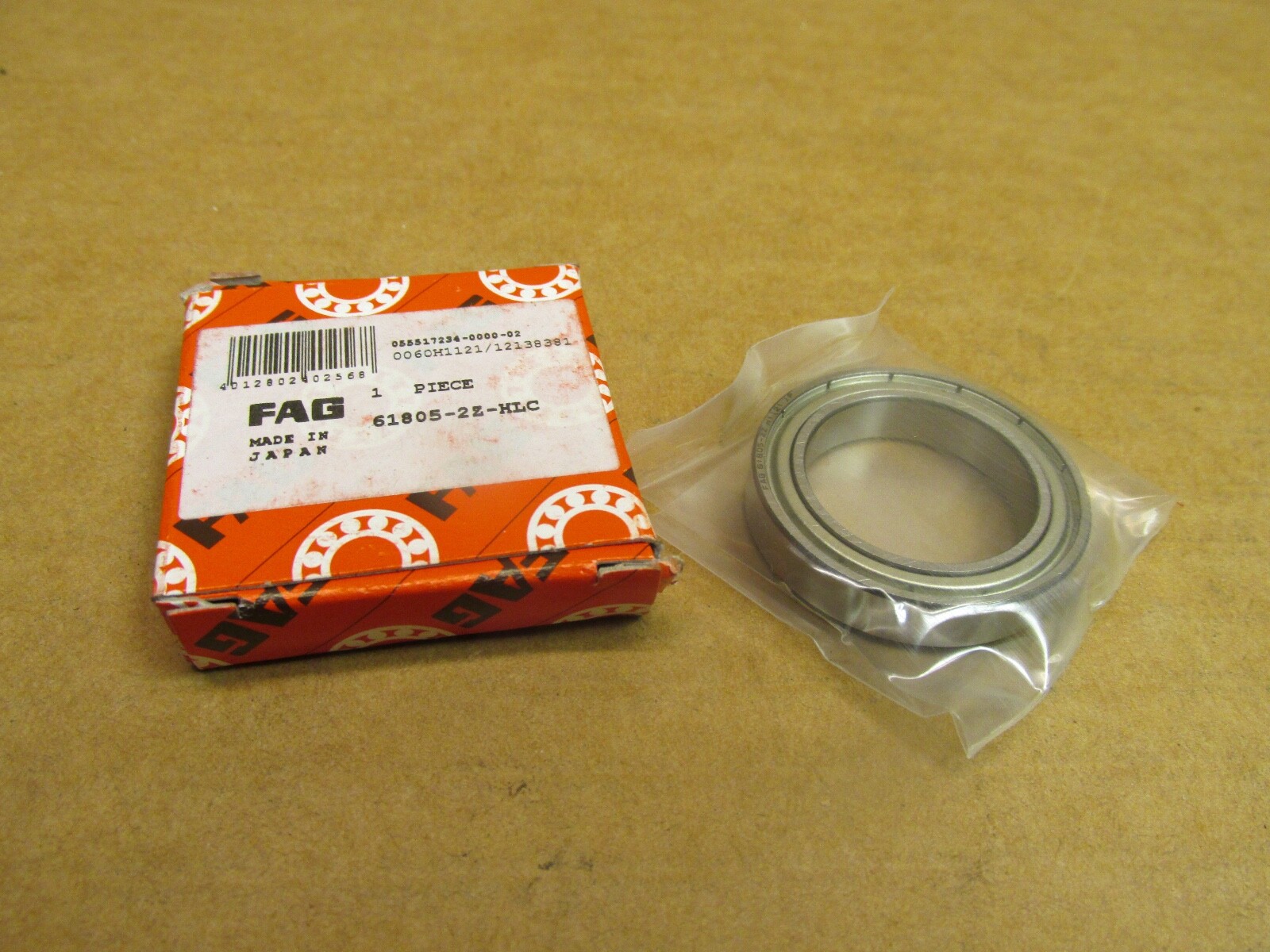 FAG 61805-2Z Bearing Metal Seals 25x37x7 mm 61805 2Z 61805-ZZ Japan
