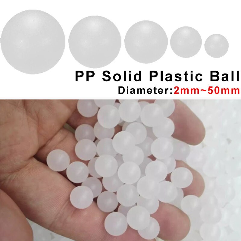 Solid PP Plastic Ball Polypropylene Translucent Floating Plastic Beads 2mm~50mm