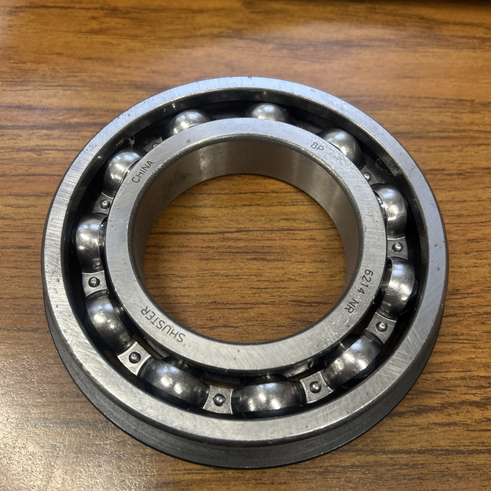 Shuster 6214 NR DEEP GROOVE BALL BEARING, OPEN TYPE + SNAP RING 70x125x24 mm