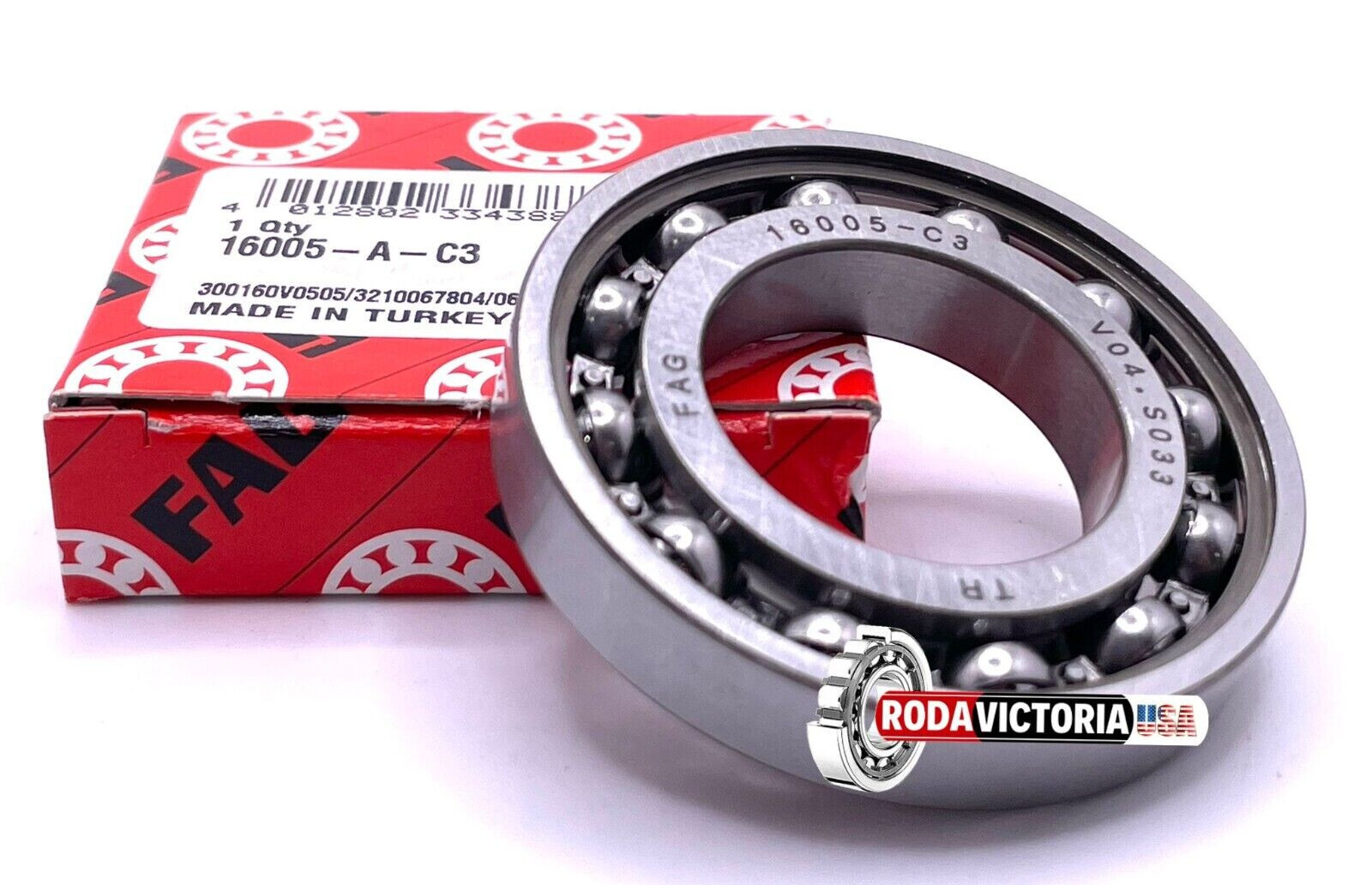 FAG 16005-A-C3 Bearing Open 25x47x8 Deep groove ball bearing