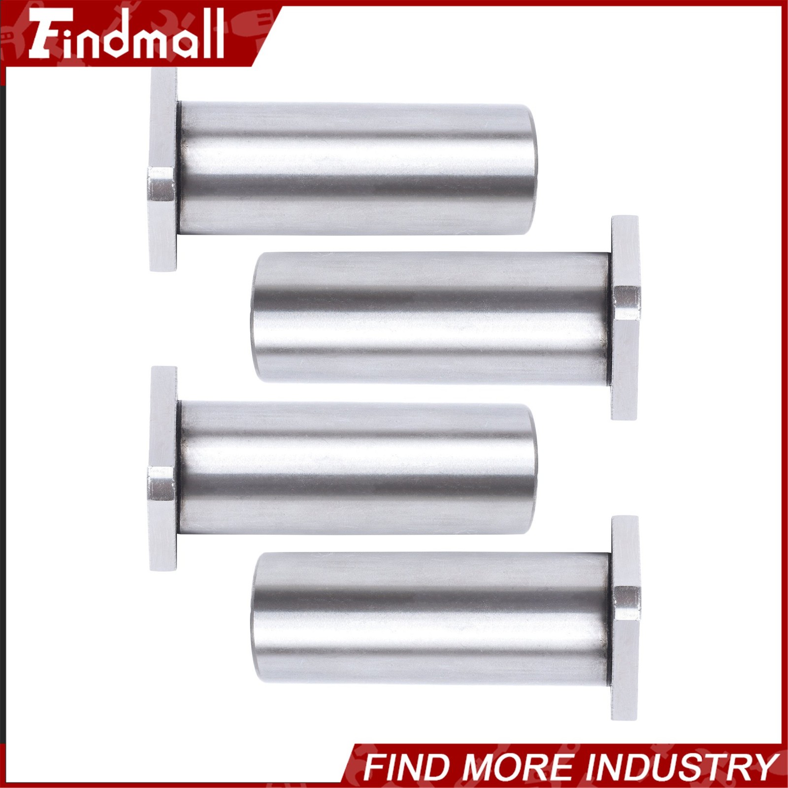 Findmall Steel Cage LMK25UU Linear Bearing 25x40x59mm Square Flange for CNC