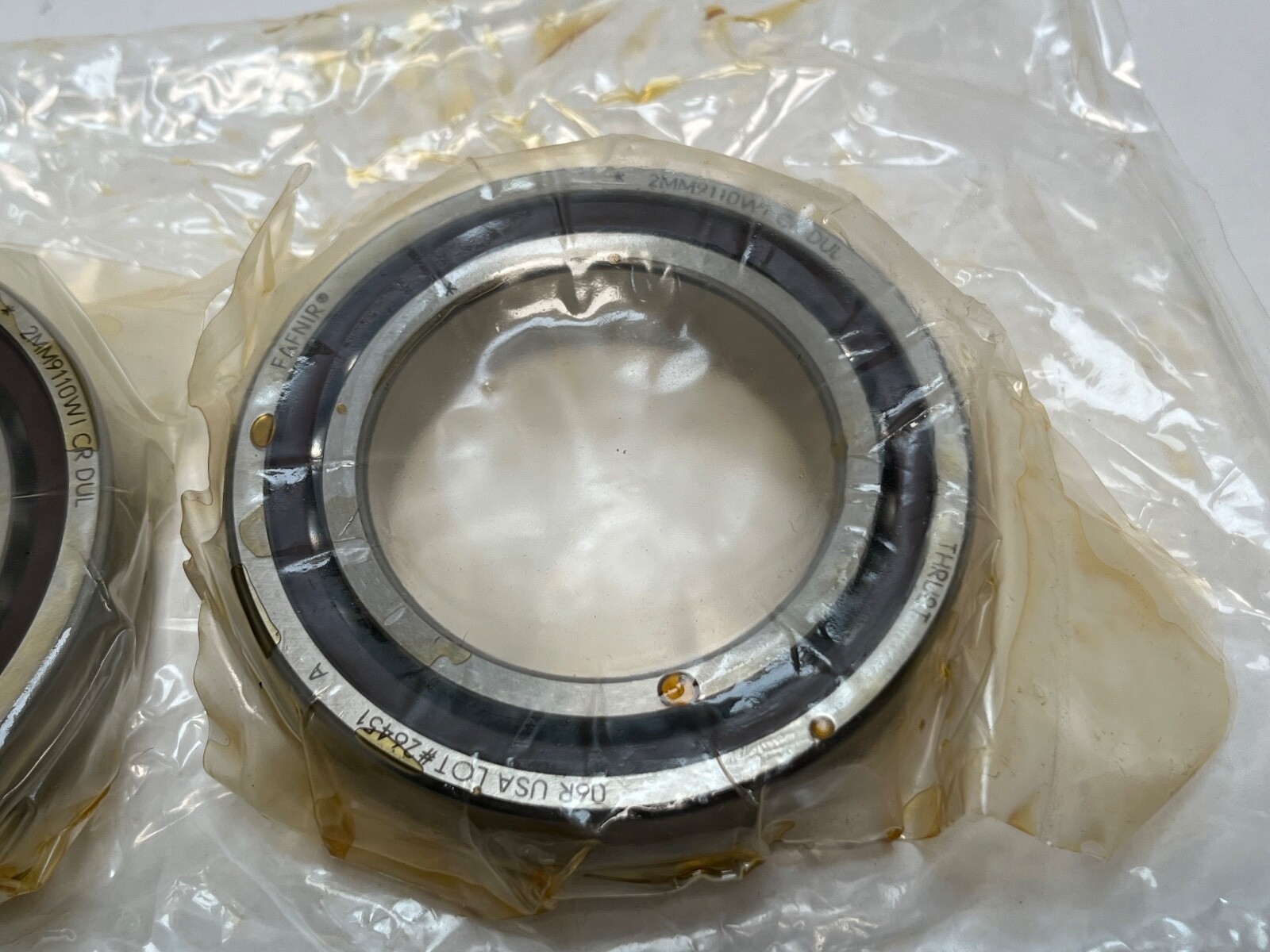 Fafnir 2MM9110WI-DUL Bearing 50x80x16mm 2MM 9110 WI CR DUL 7010-C USA 2 Pcs