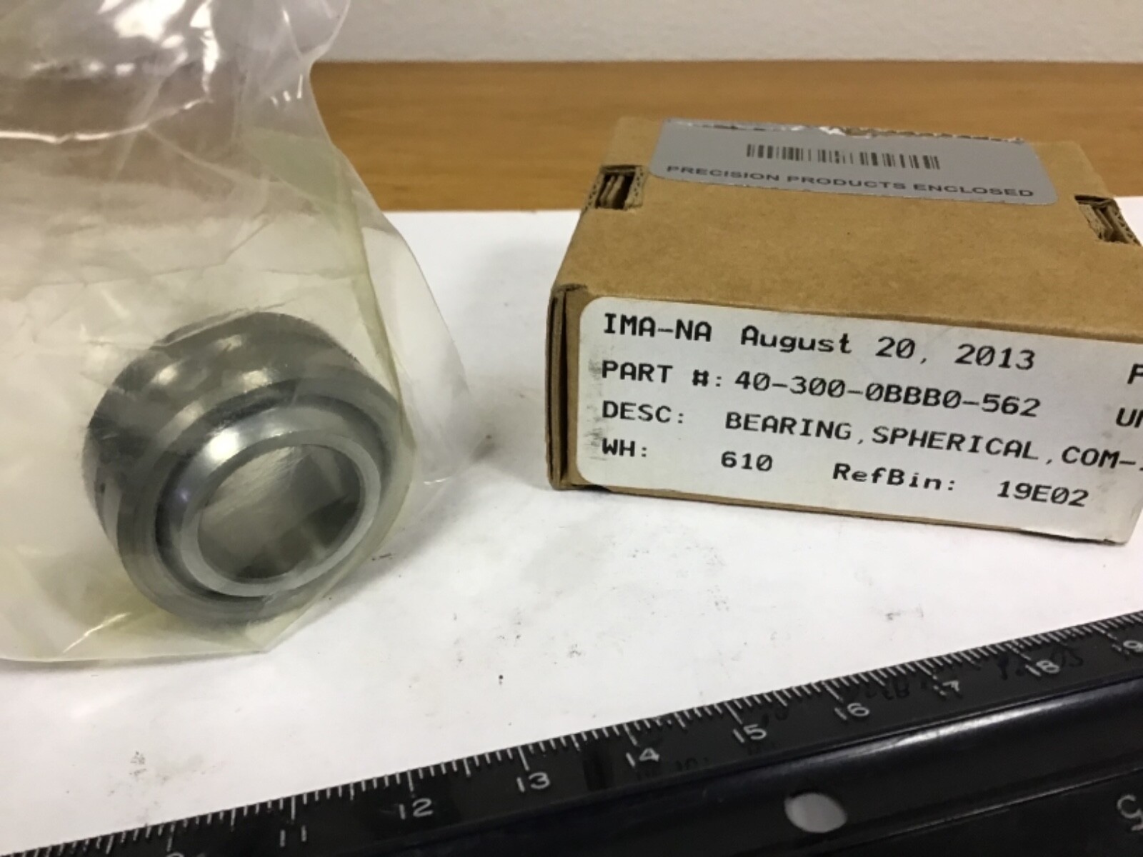 New Kobe GEFZ-15-S Spherical Bearing, .625” ID, 1.000” OD, .625” Wide