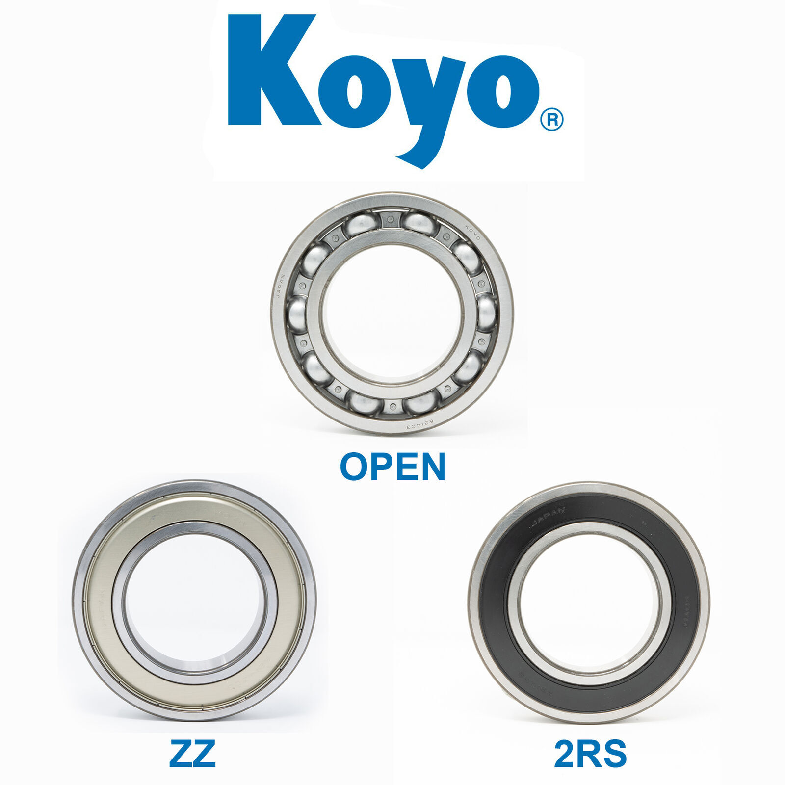 KOYO Bearing 6000 – 6307 Series – Open – 2RS – 2Z – C3 – *Choose your size*