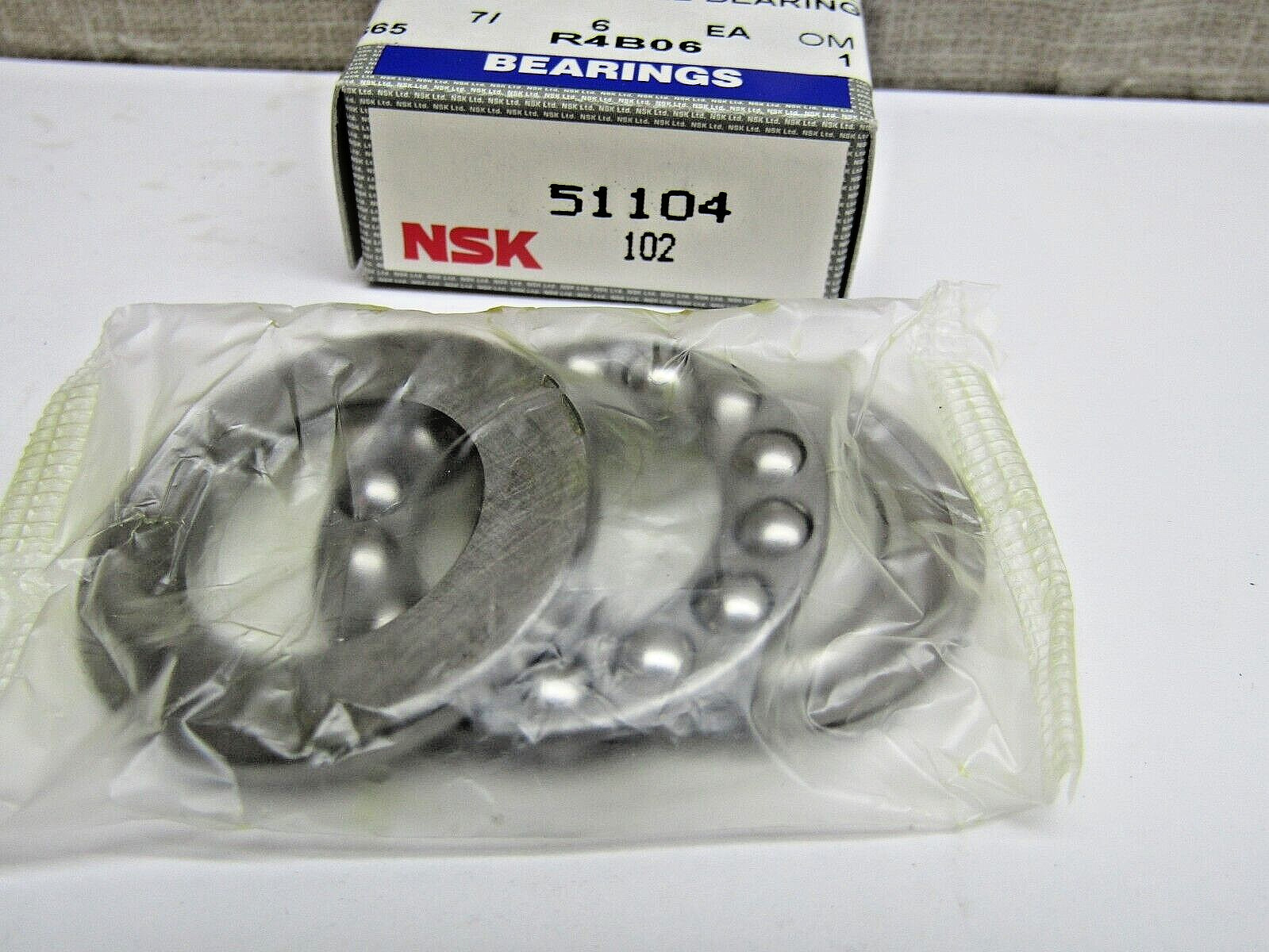 NSK 51104 20mm X 35mm X 10mm Ball Thrust Bearing Made in Japan