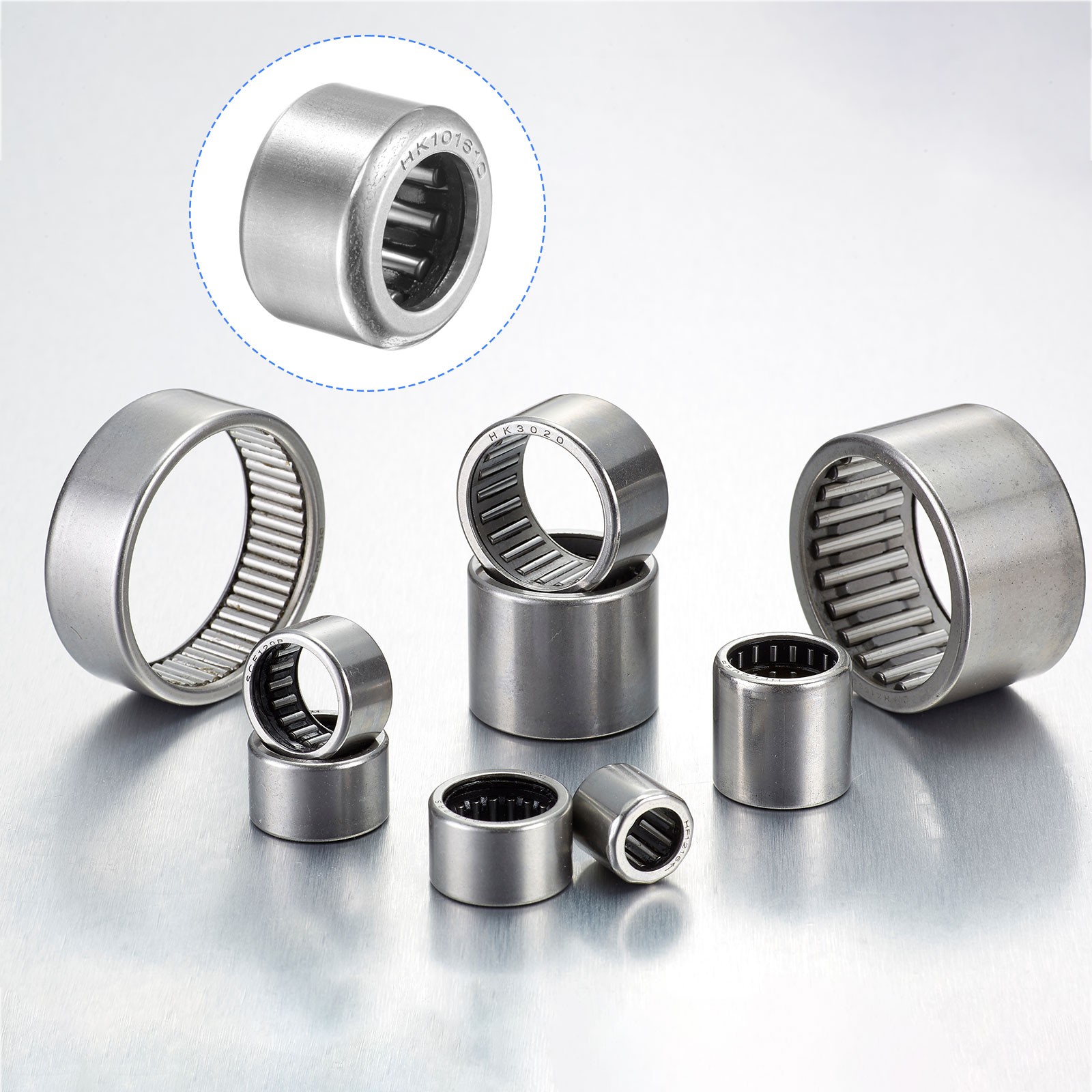 5Pack 10x16x10mm HK101610 Needle Roller Chromium Steel Open End Thrust Bearing