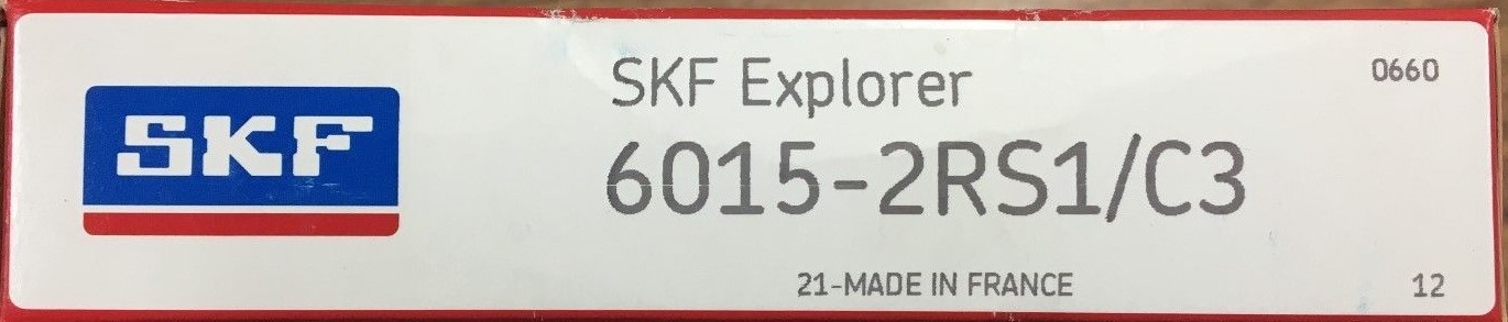 6015-2RS C3 SKF, Double Sealed Ball Bearing 75x115x20 (mm)