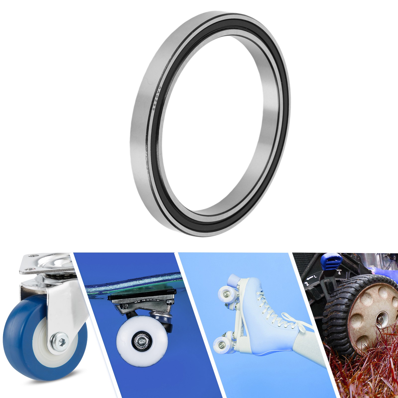 6820VV Deep Groove Ball Bearings 100x125x13mm 1 Pc Scooter Skateboard Wheel