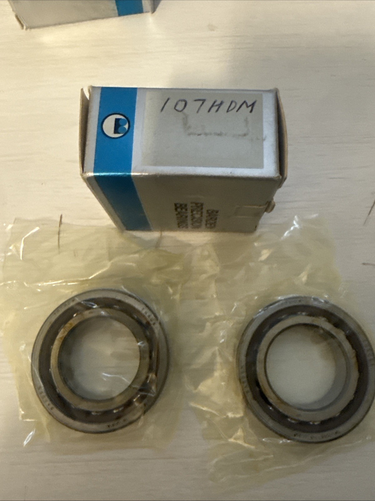 Barden 107HDM Precision, Angular Contact, Bearing One Pair Of Two