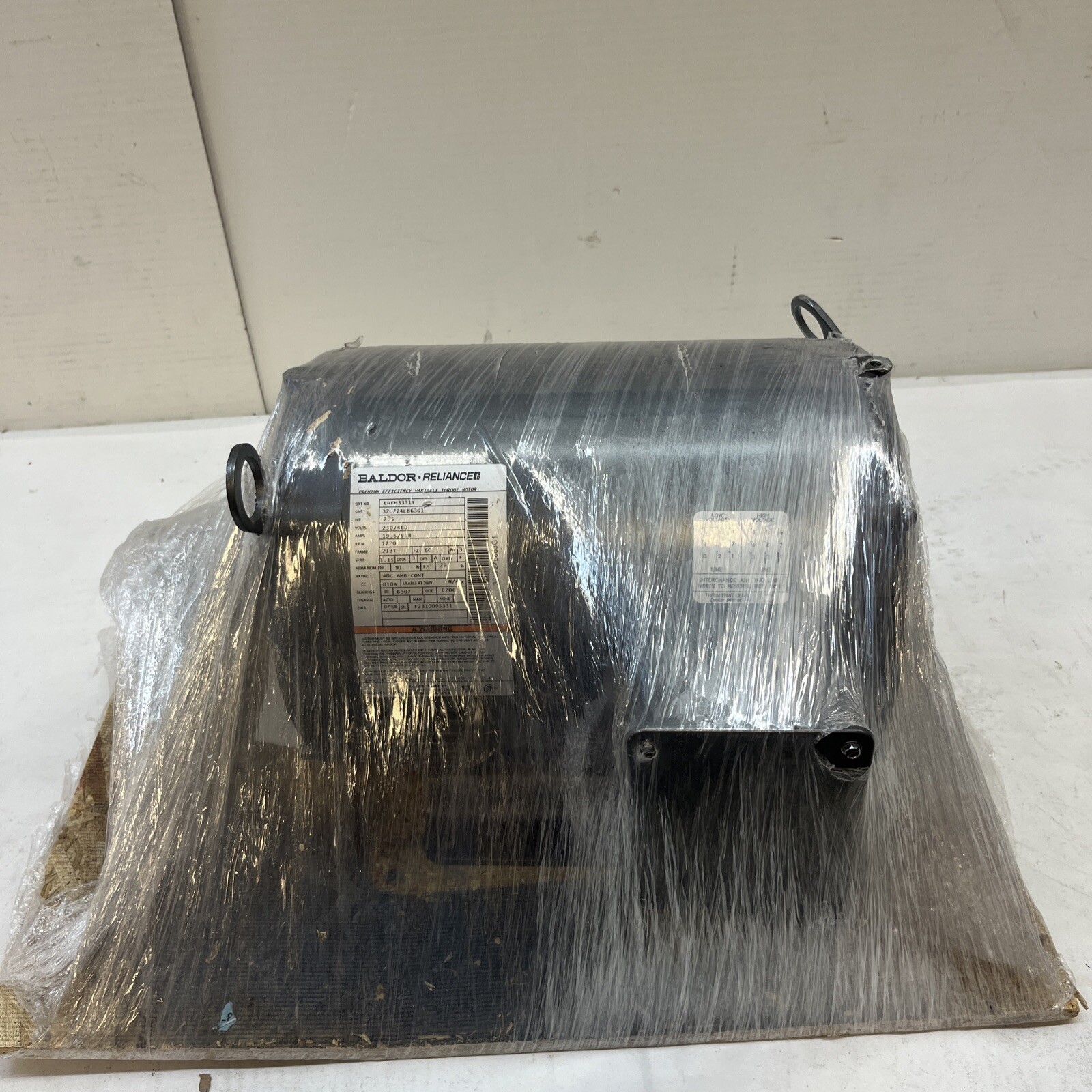 NEW EHFM3311T – ABB – BALDOR – 7.5HP,1770RPM,3PH,60HZ,213T,3734M,OPSB,F