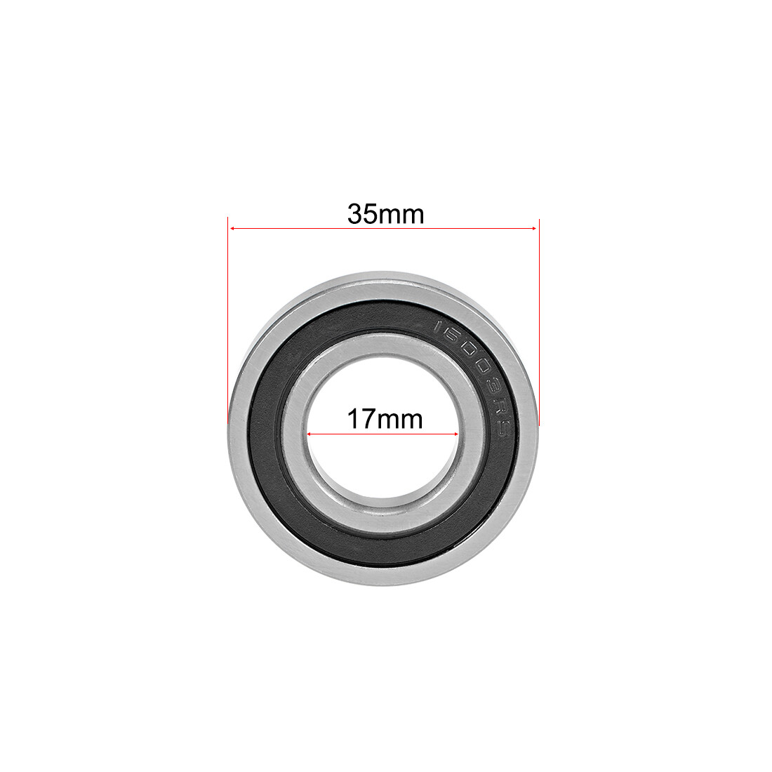 Universal 16003-2RS Ball Bearings 17x35x8mm Double Sealed Chrome Steel Pack of 5
