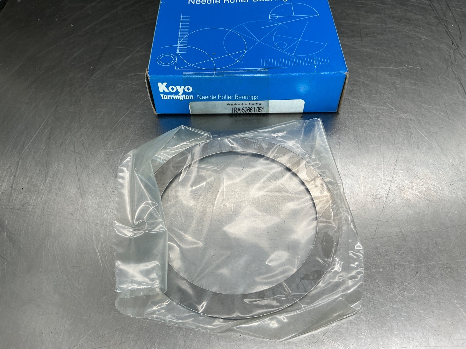 Koyo TRA-5266 Thrust Washer, 82.55 mm ID x 104.78 mm OD, 0.81 mm W