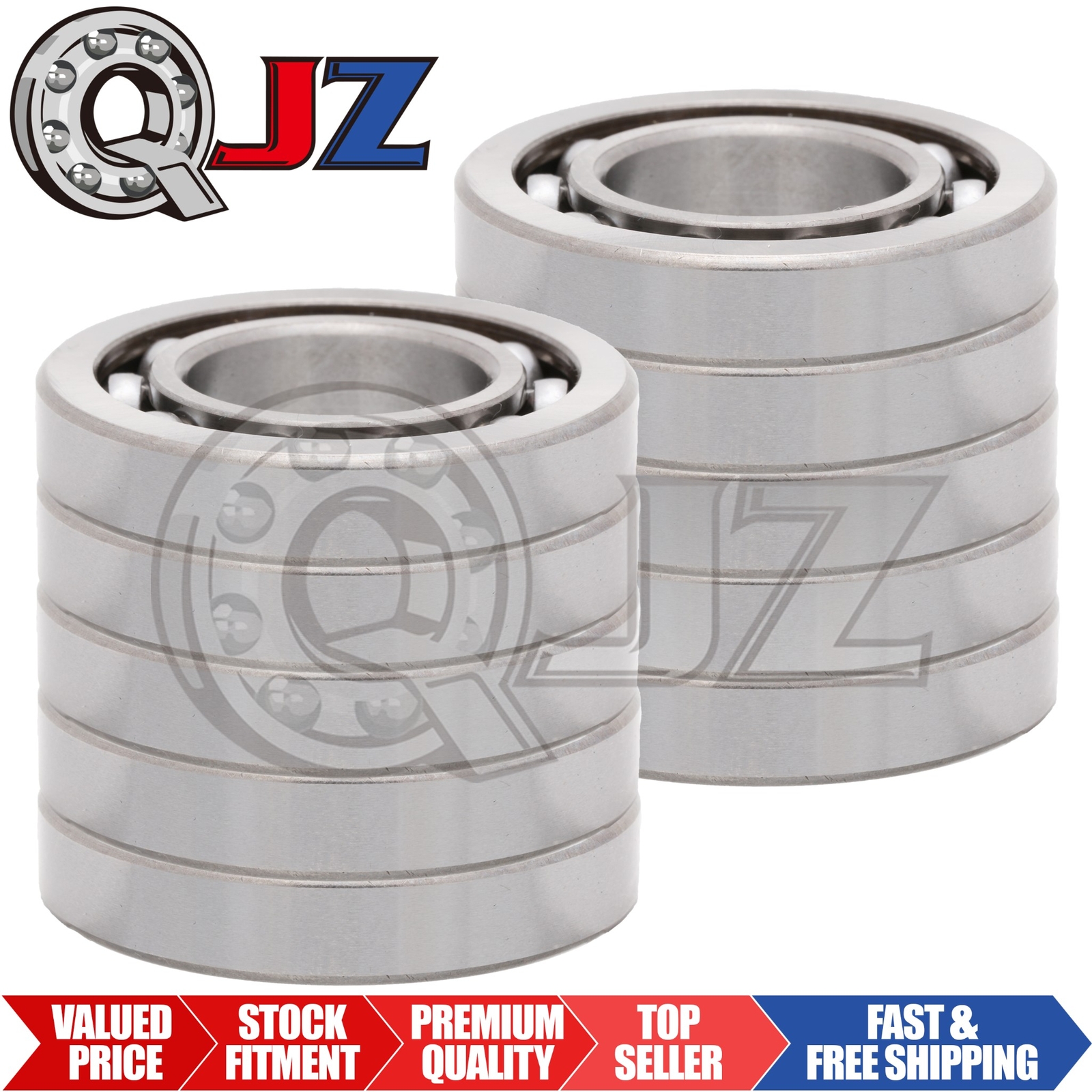 [Qty:10] R16-OPEN Deep Groove Radial Ball Bearing Unit [1″ ID x 2″ OD x 3/8″ W]