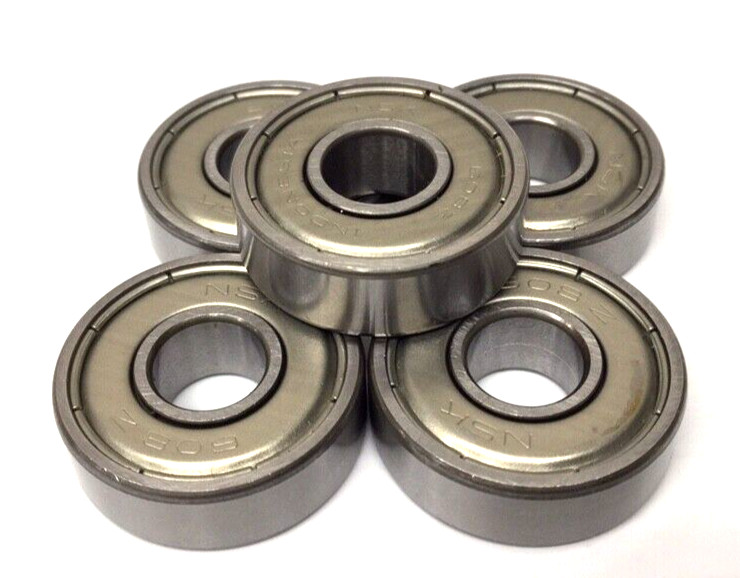 NSK 608ZZ Ball Bearing 8mm ID 22mm OD 7mm Width Double Shielded (Pack Of 5)