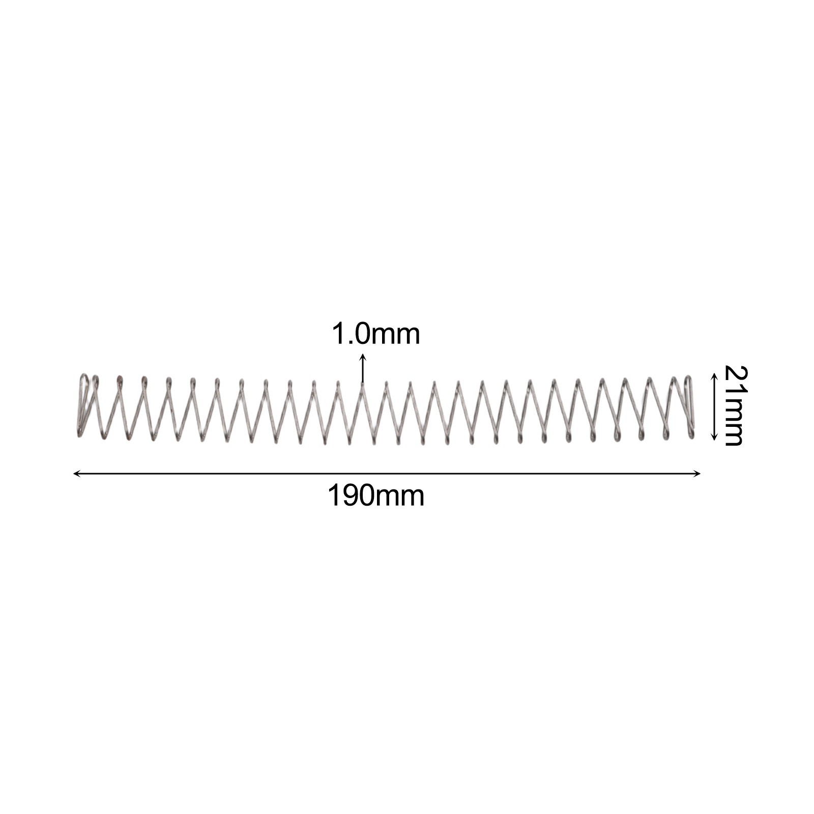 Compression Spring for Square Flat Design with 1.0mm Wire Diameter for Toys