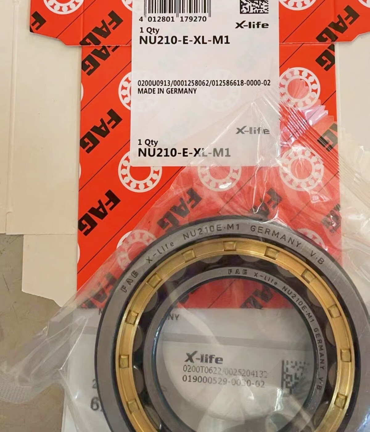 1PC FAG NU210-E-XL-M1 deep groove ball bearing