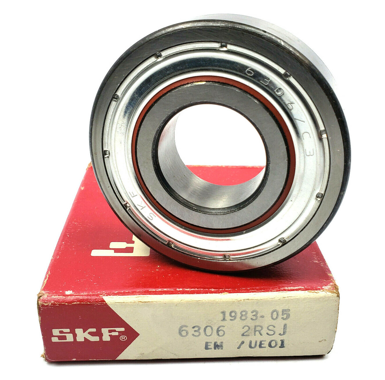 NEW SKF 6306 2RSJEM (C3) DEEP GROOVE RADIAL BALL BEARING