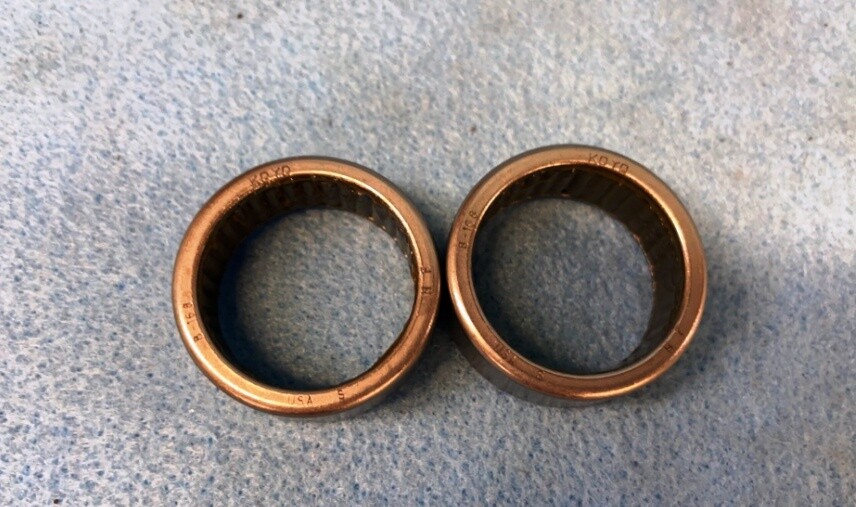 KOYO NEEDLE ROLLER BEARING B-168, 25.4MM X 31.750MM X 12.7MM **LOT OF 2**