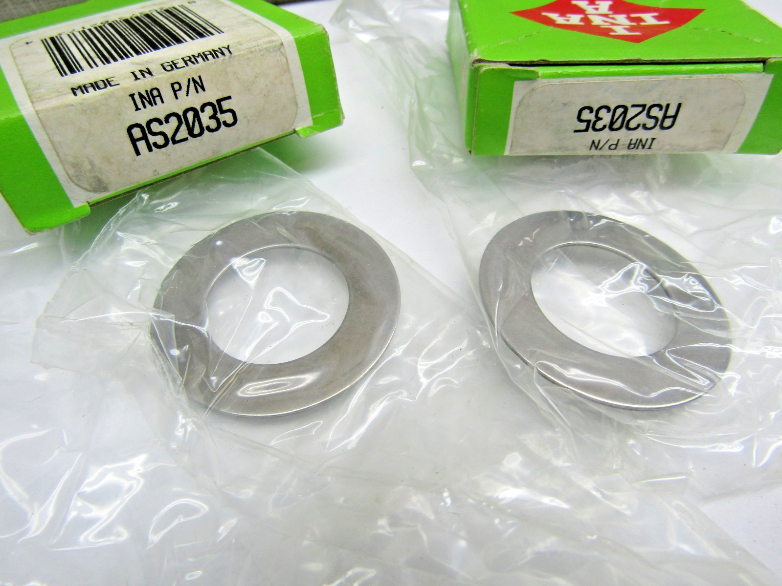 (Lot of 2) INA Germany AS2035 20mm X 35mm X 1mm Bearing Thrust Washer