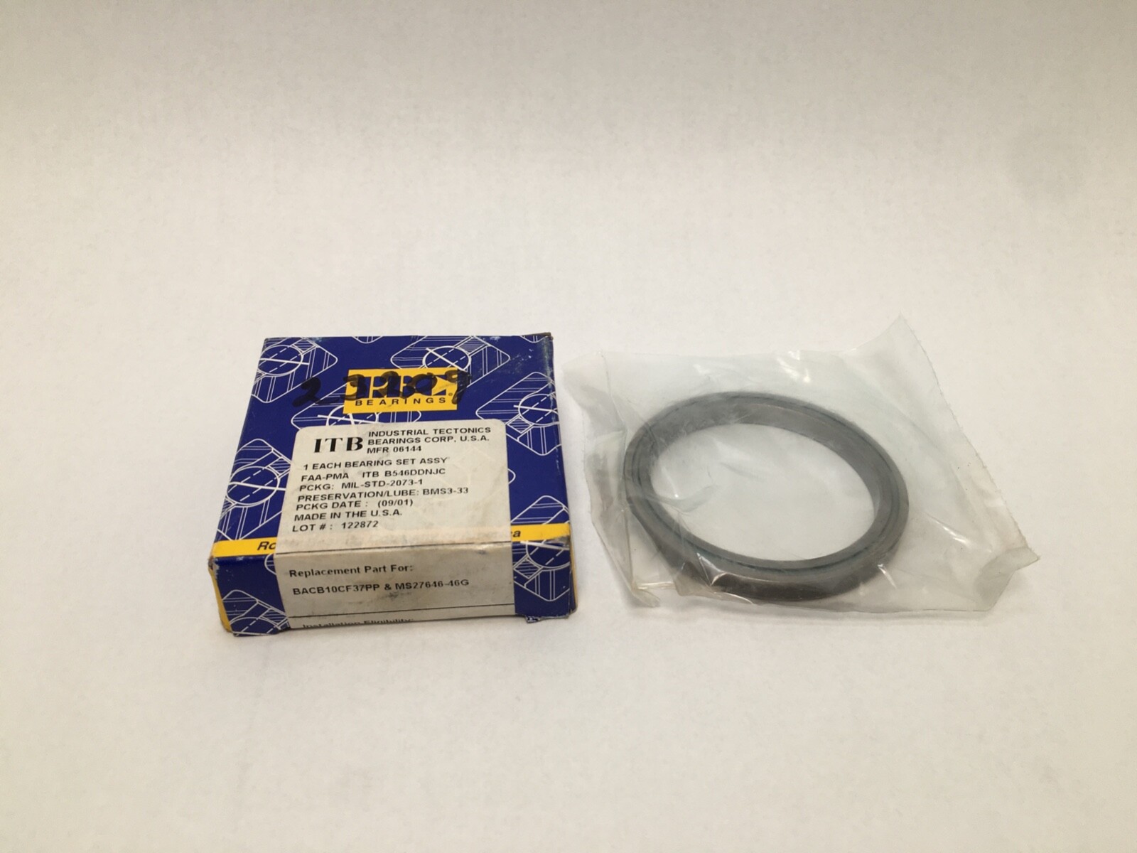 RBC B546DDNFC Bearing Sealed B546DD MS27646-46 2.3×2-7/8×9/32″