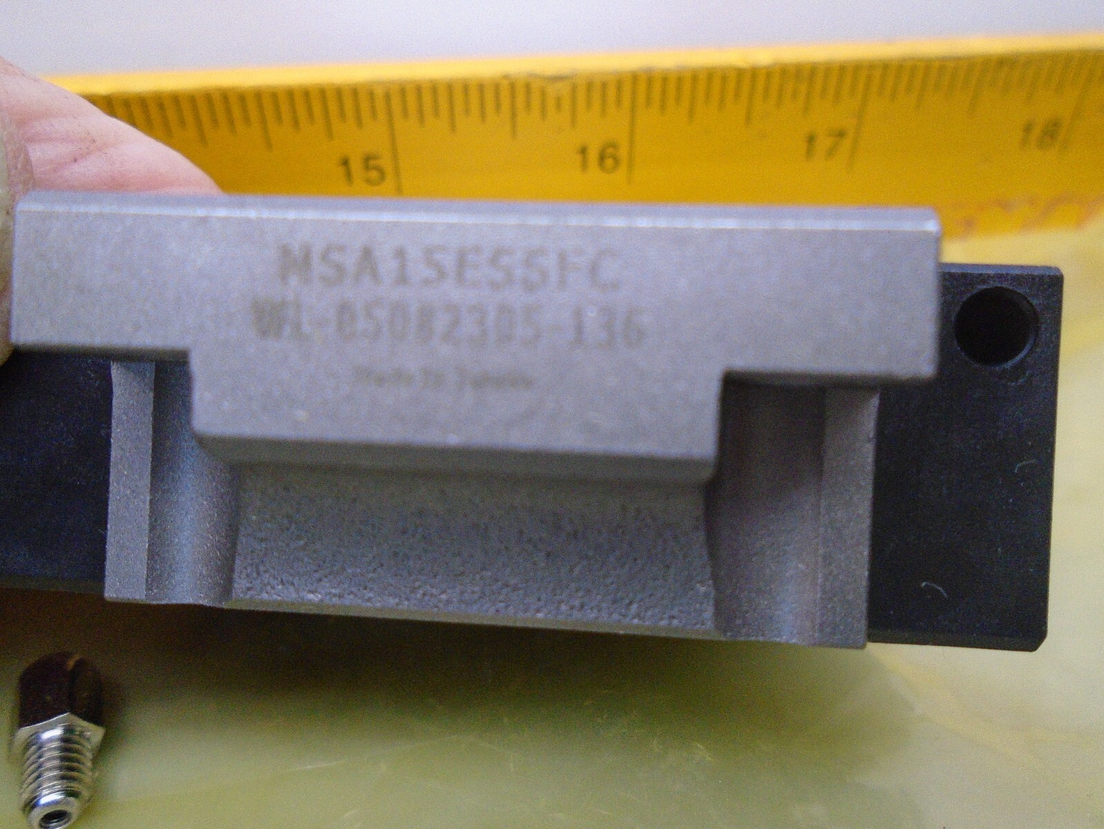 New old Stock PMI Linear Guideway Carriage MSA15ESSFC WL-05082305-136 N244
