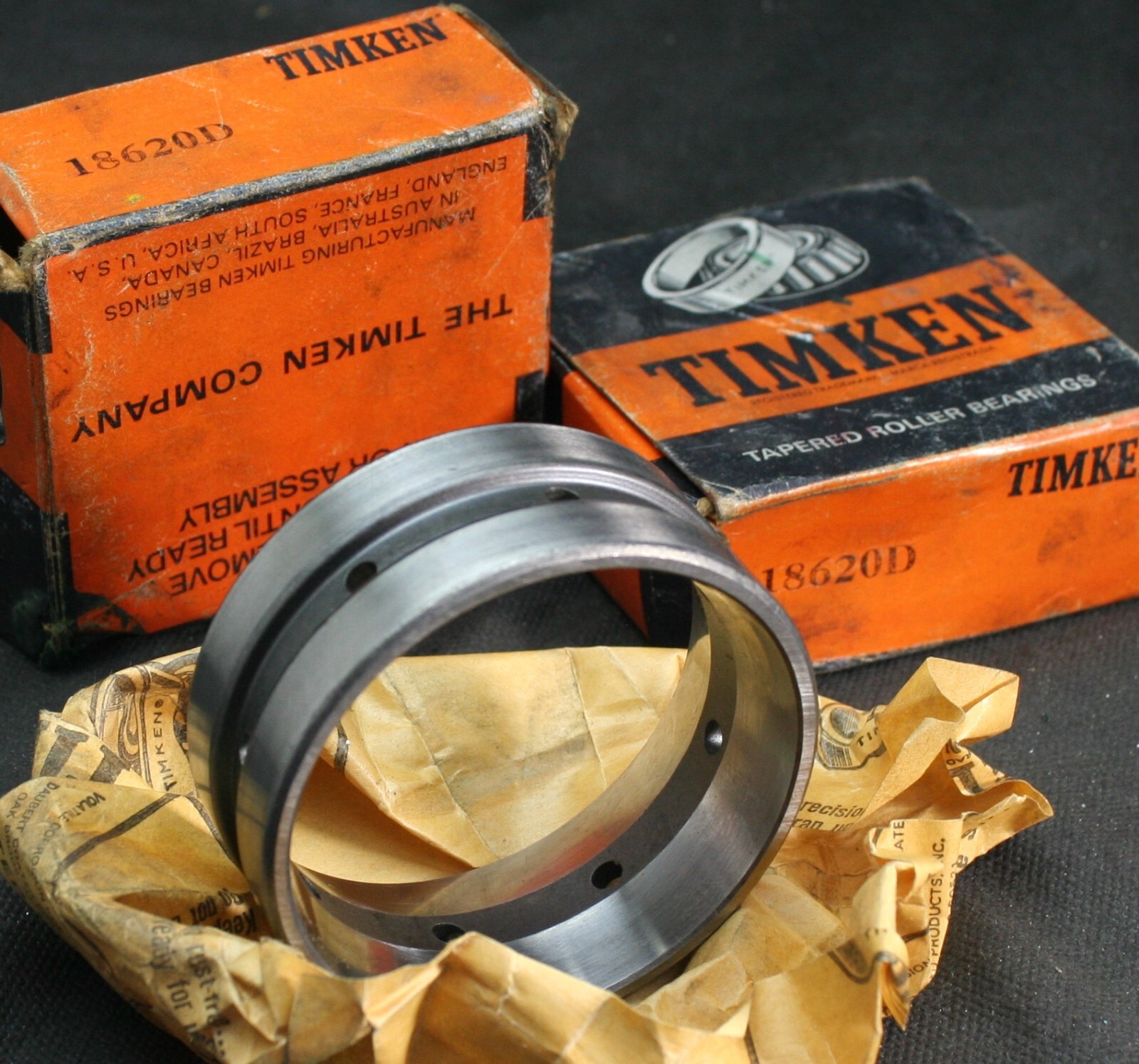 One (1) Timken 18620D Tapered Roller Bearing Double Cup 3-1/8″ OD USA NEW