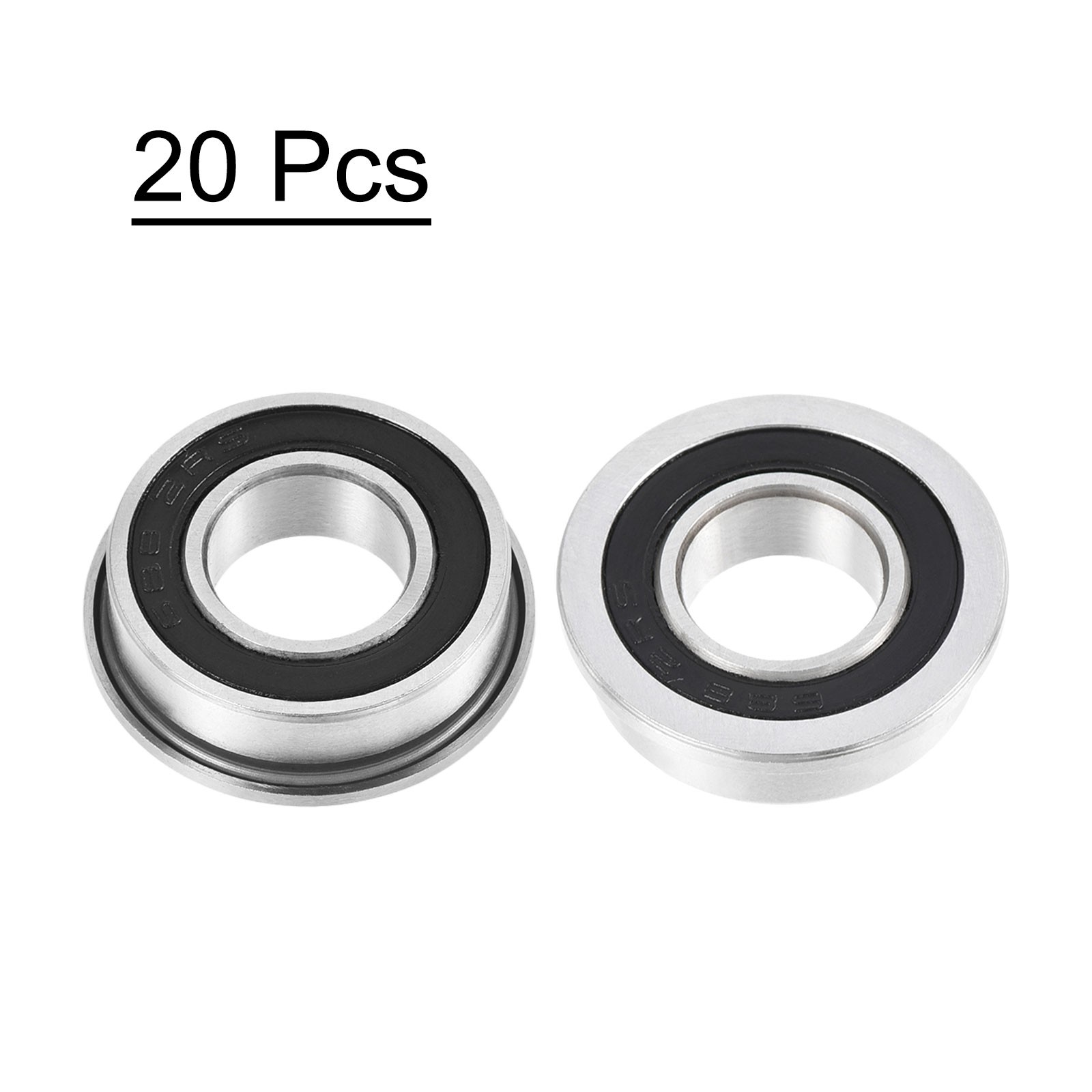F688-2RS Flanged Ball Bearing 8x16x5mm Double Sealed Flange Bearings 20pcs