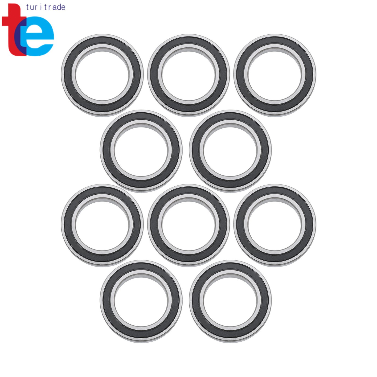 10pcs 6010-2RS Sealed Ball Bearings 50mm x80mm x16mm Double Sealed