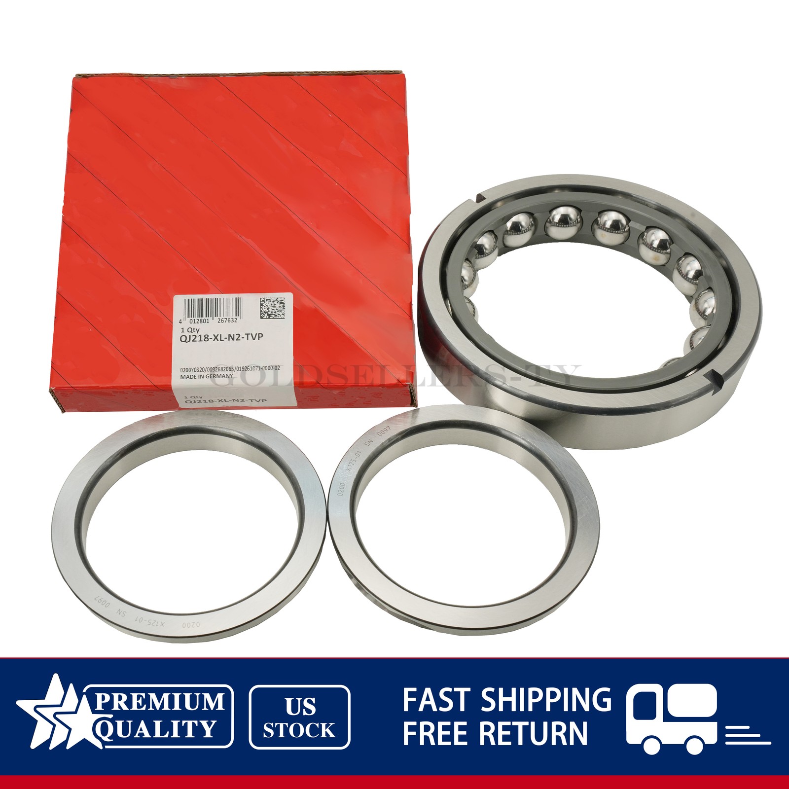 NEW For FAG QJ218 XL N2 TVP Four Point Contact Bearing 90x160x30 mm US