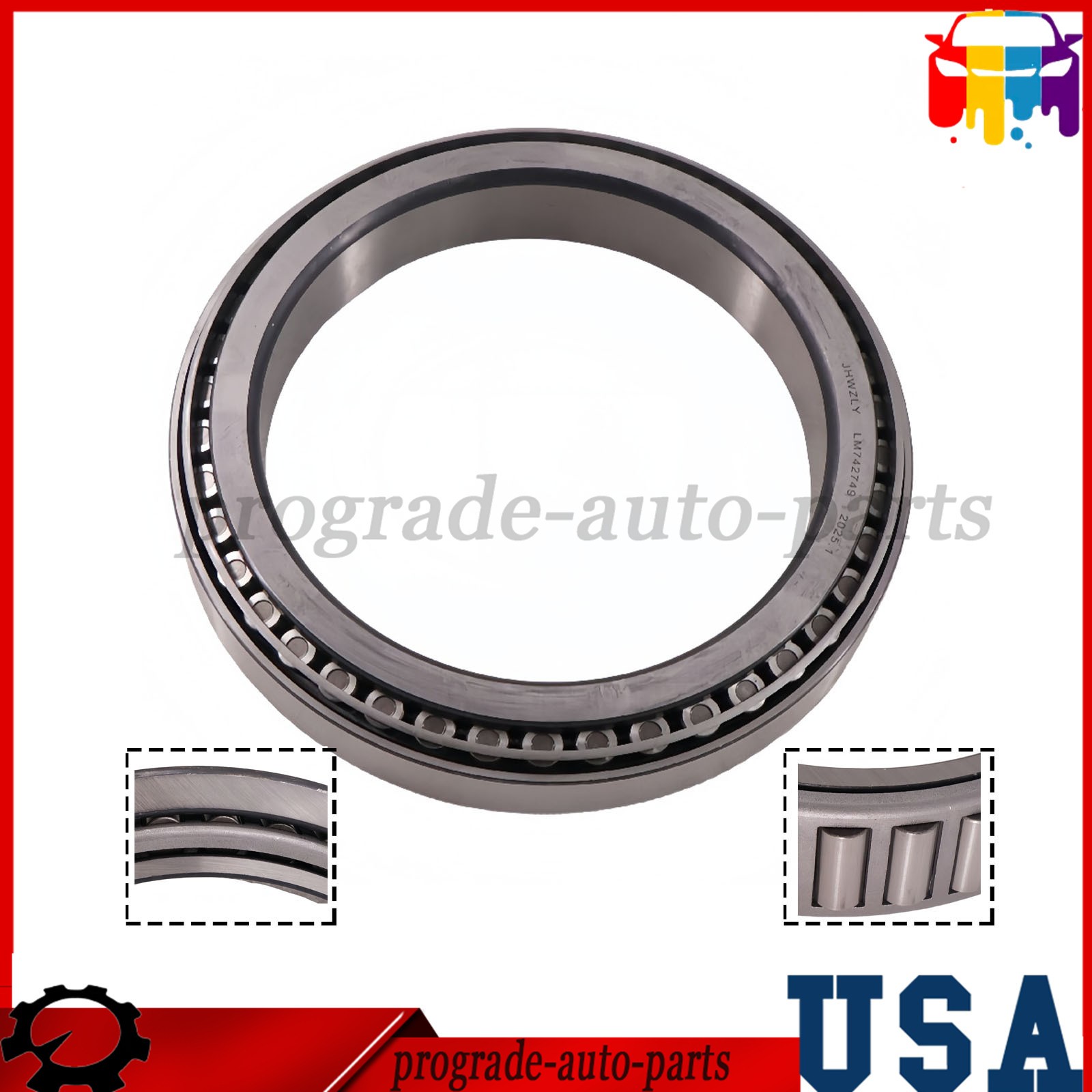 Tapered Bearing LM742749 LM742710 Set Cup and Cone For Wheel Hub PC