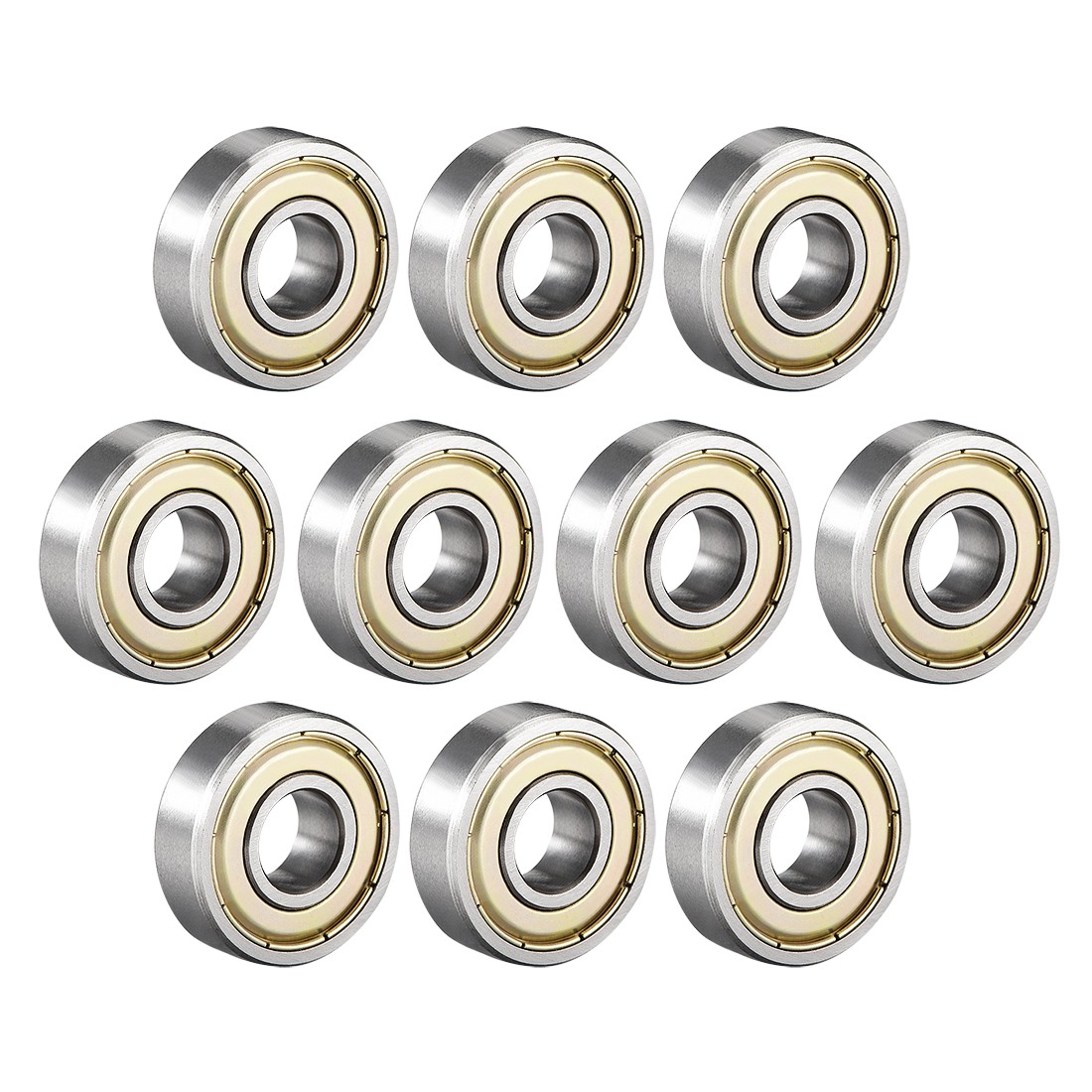 10pcs 6000ZZ Double Shielded 6000-2Z Deep Groove Ball Bearings High Carbon Steel