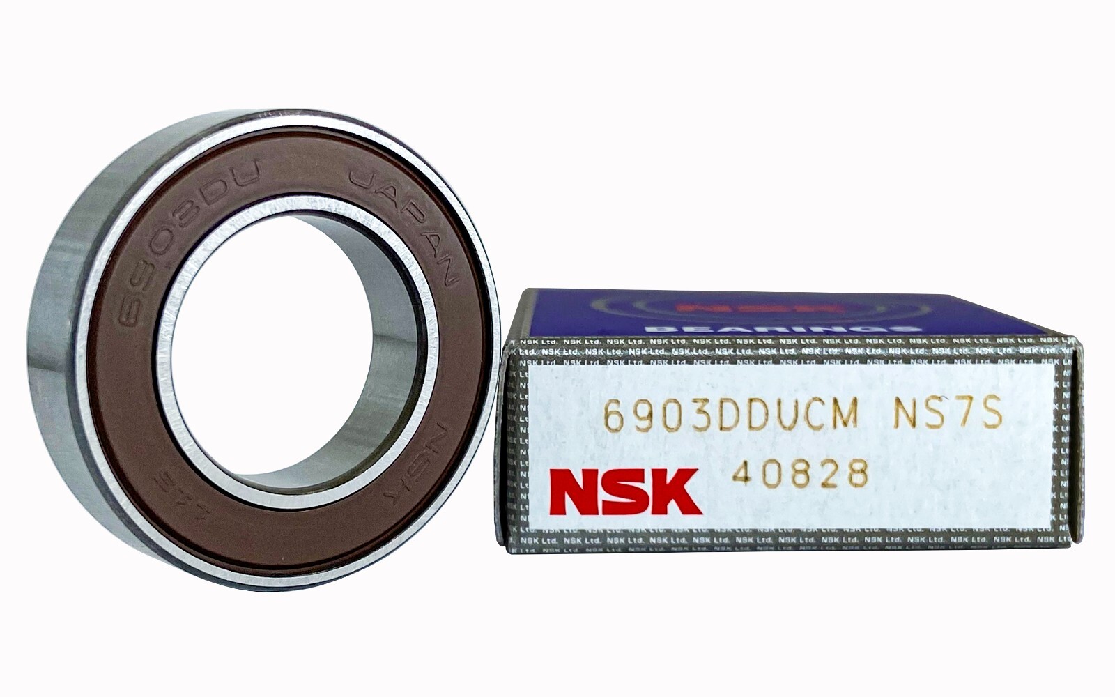 2PACK NSK 6903DDU 6903-2RS 17X30X7MM Double Rubber Sealed Bearings