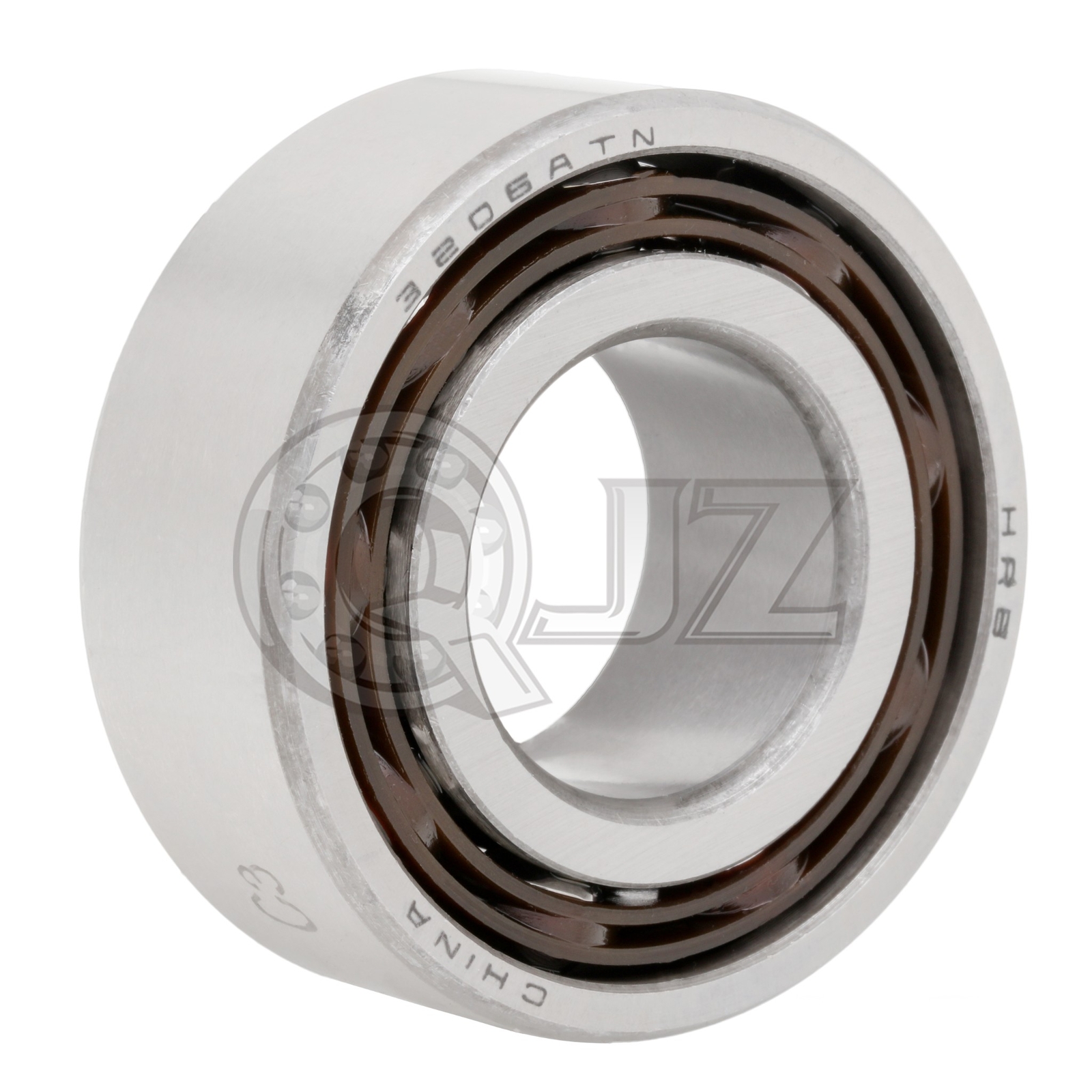 [Qty.4] 3206-OPEN C3 Angular Contact Ball Bearing [30mm Bore x 62mm x 23.8mm]