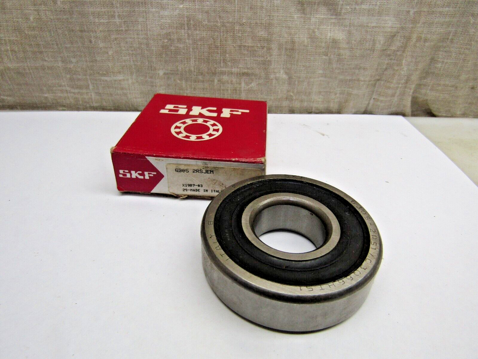 SKF 6305-2RS JEM 25mm X 62mm X 17 mm Sealed Bearing