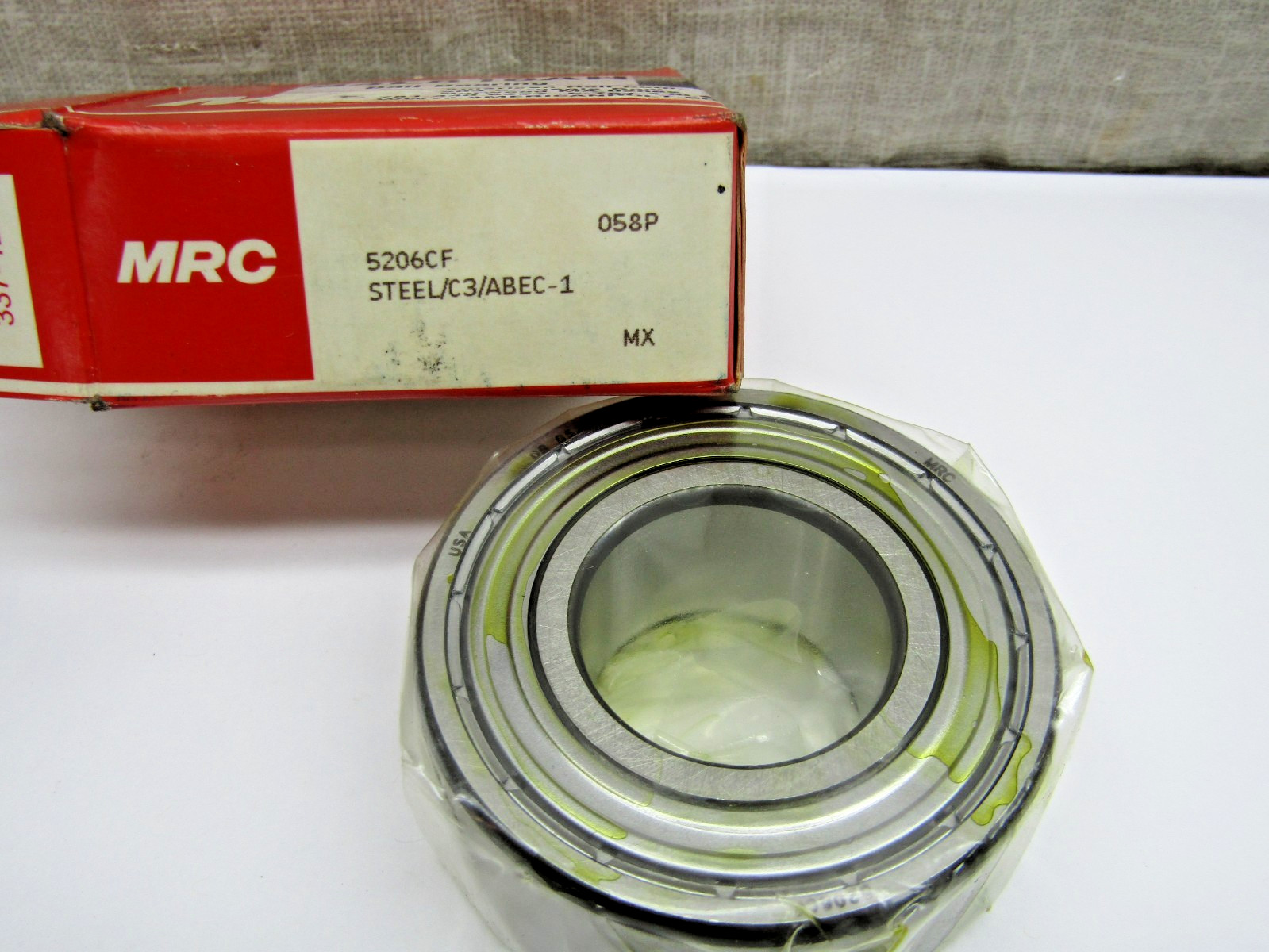 MRC SKF 5206CF 5206-Z 30mm x 62mm x 15/16″ Angular Contact Bearing with 1 Shield