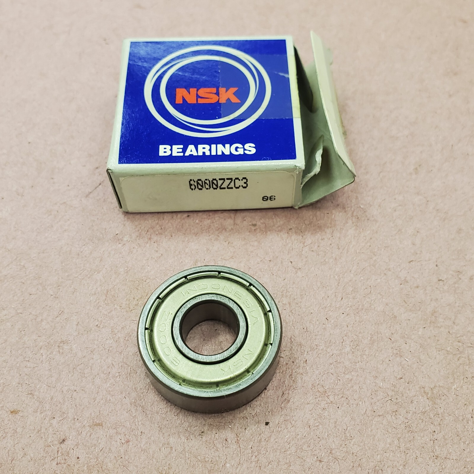 Qty 2 – NSK 6000-ZZ C3 10mm X 26mm X 8mm Double Metal Shielded Bearing – NEW