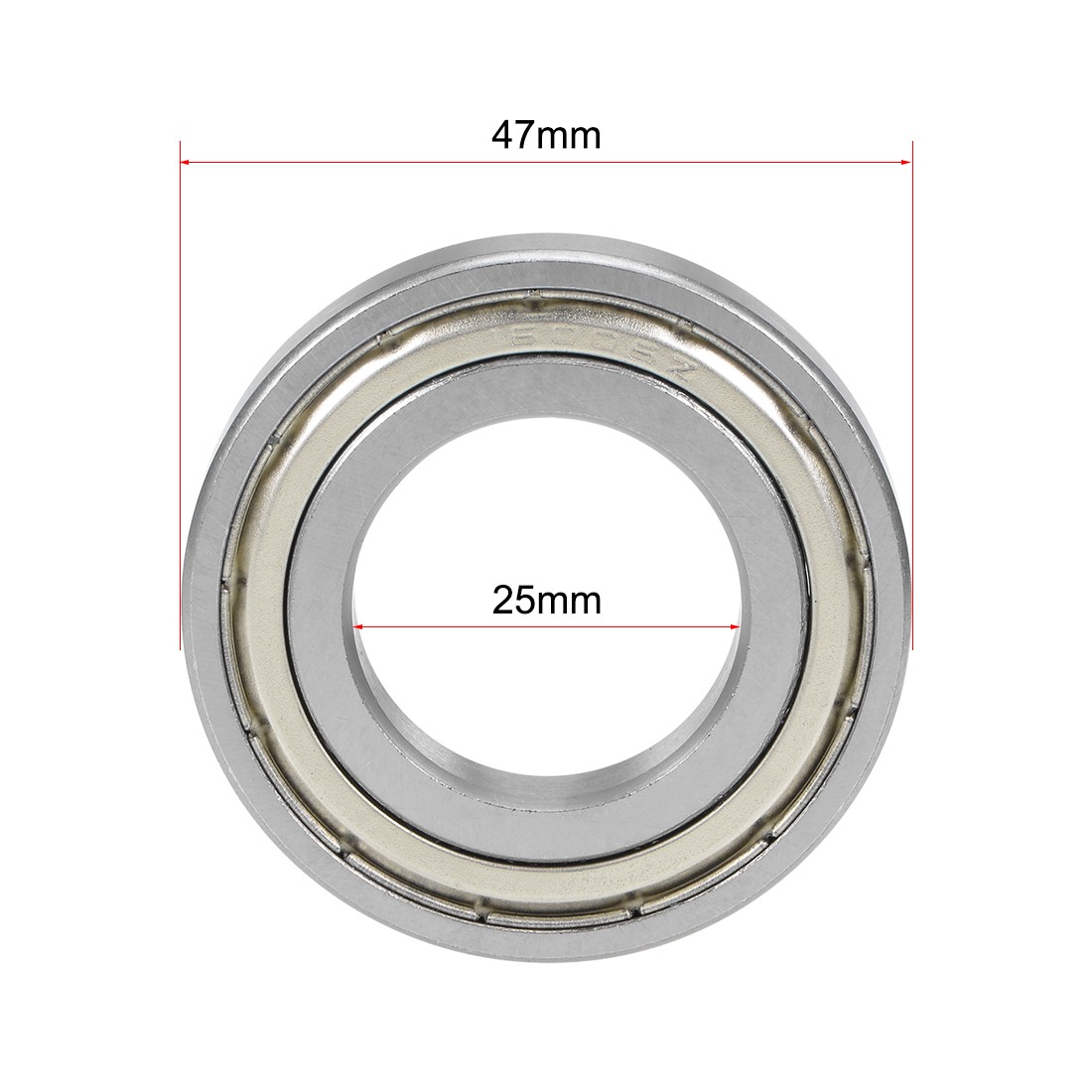 16005ZZ deep ball bearing 25x47x8mm double shielding steel cr