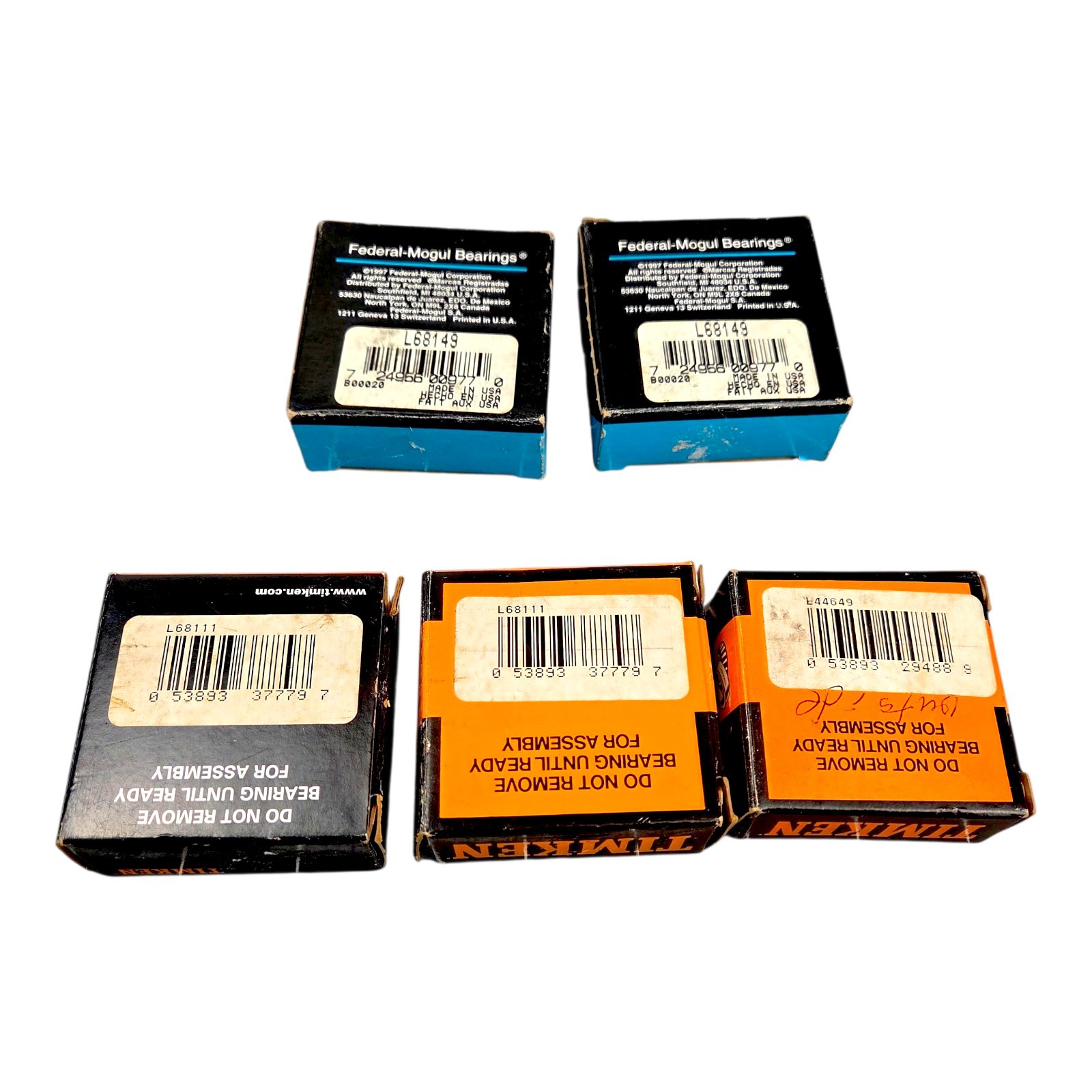 Lot of 5 Timken and Federal Mogul Roller Bearings NIB READ