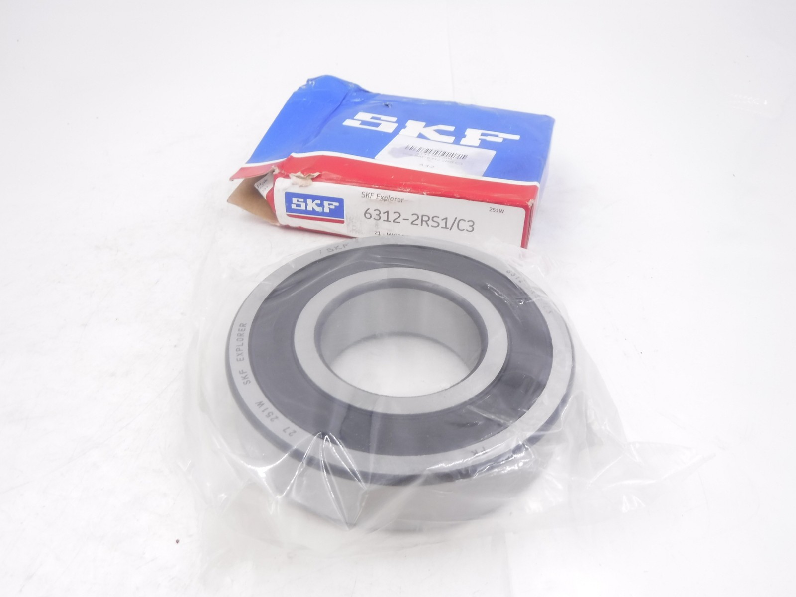 Genuine OEM SKF 60x 130x 31mm Deep Groove Bearing 6312-2RS1/C3