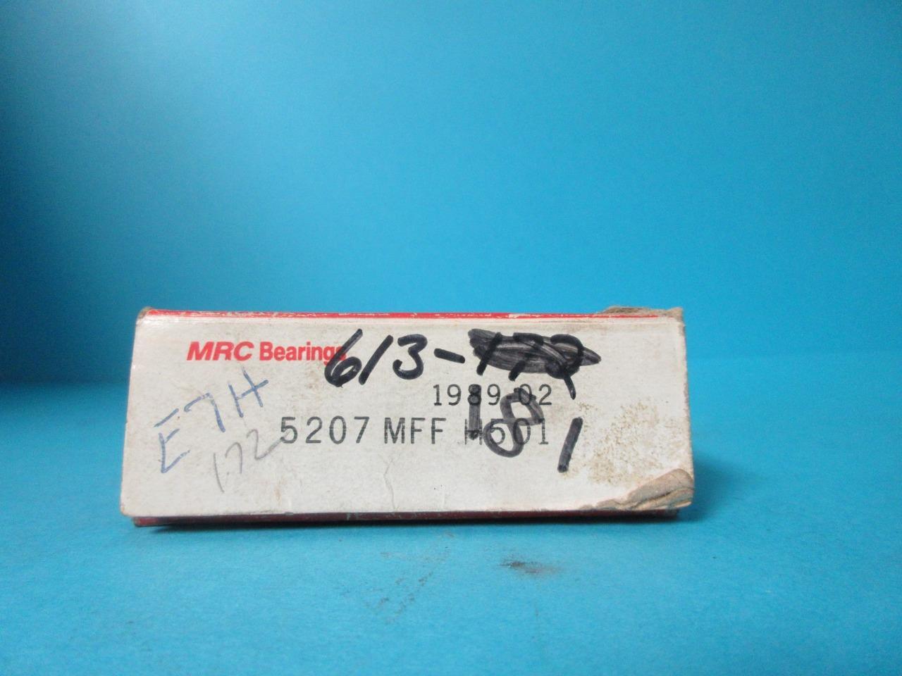 NEW MRC 5207 MFF-H501 DOUBLE ROW DOUBLE SHIELDED BALL BEARING 5207E2Z C3 1989-02