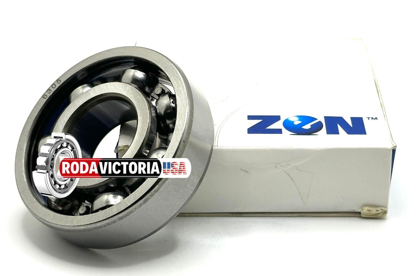 ZEN 6305 C3 DEEP GROOVE BALL BEARING, OPEN TYPE, NO SEALS 25x62x17mm