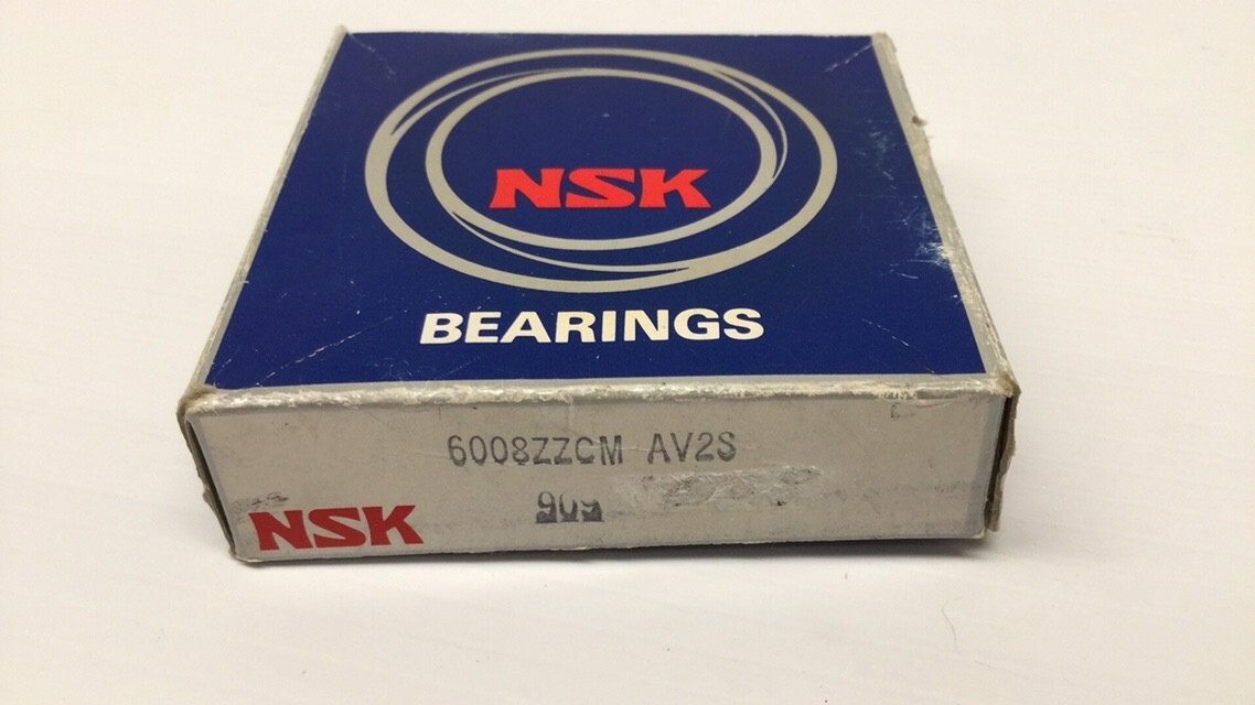 NSK 6008ZZCM AV2S Ball Bearing 40mm ID 68mm OD 15mm Width Double Shielded 6008ZZ