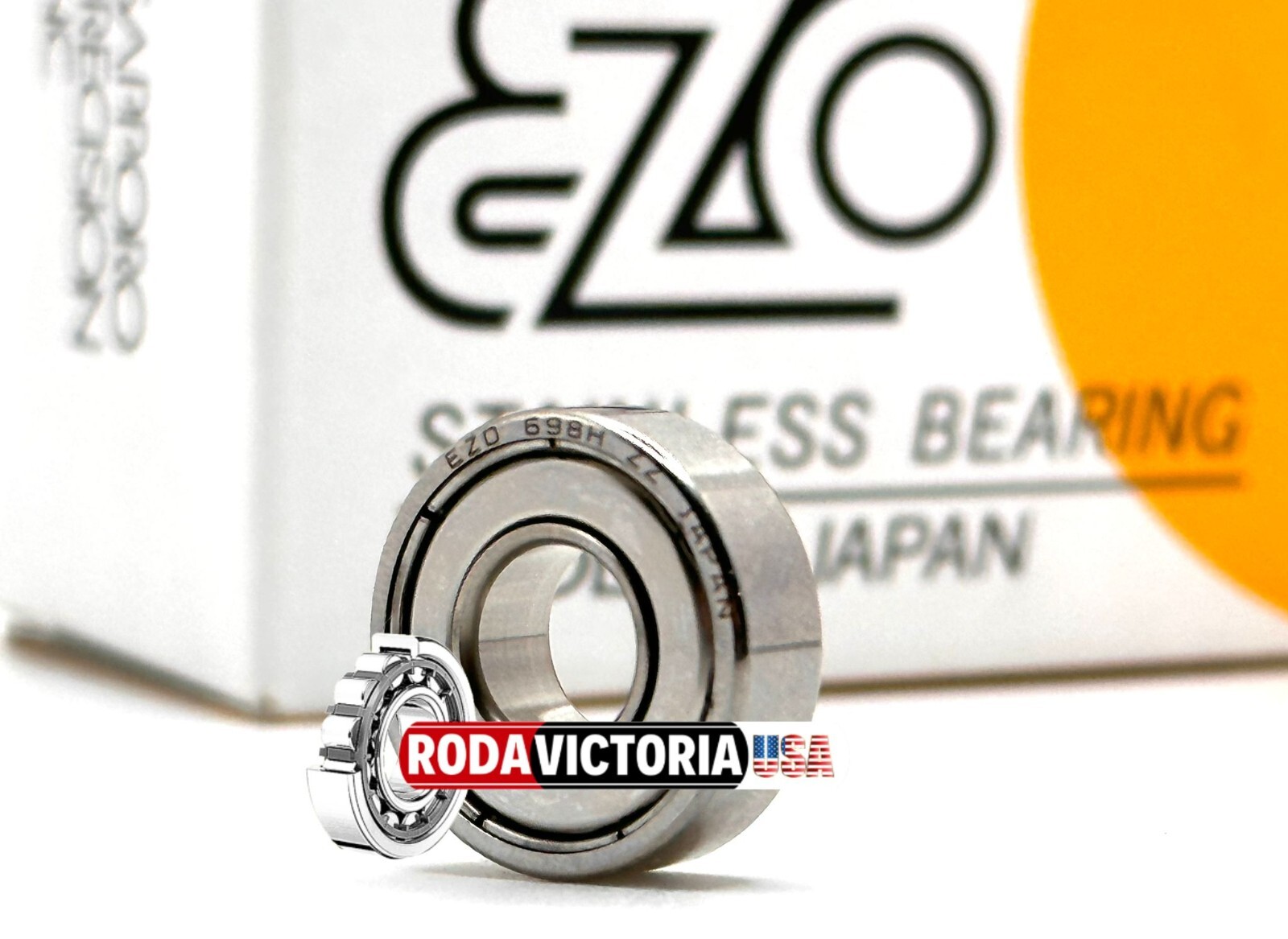 EZO JAPAN S698ZZ STAINLESS STEEL BALL BEARING, METAL SHIELDED 698H ZZ 8x19x6mm