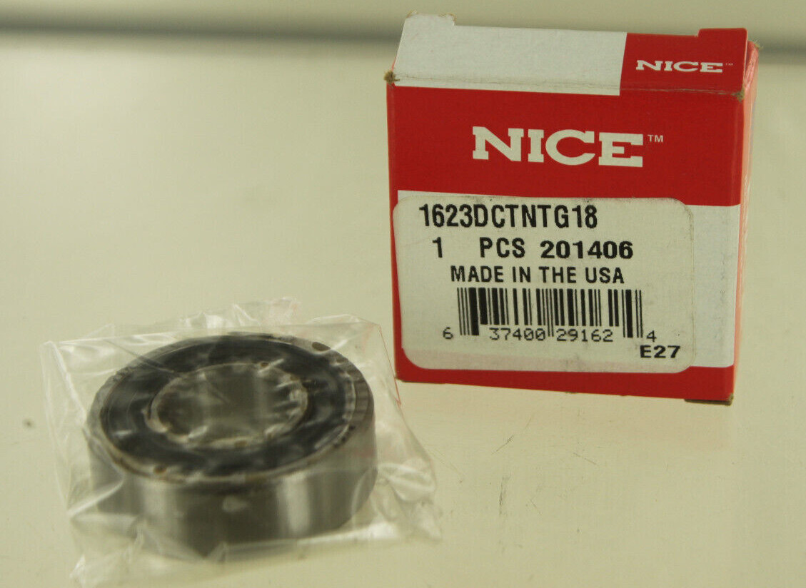 NICE 1623DCTNTG18 RADIAL/DEEP GROOVE ROUND BORE DOUBLE SEALED BALL BEARING NEW