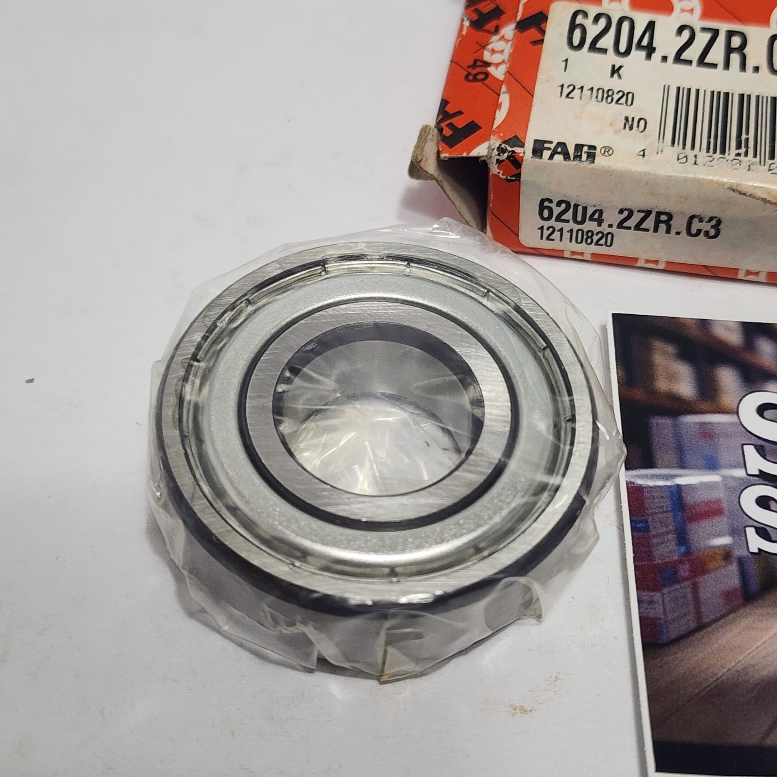 6204 2Z C3 / 6204 2Z JEM / 6204 2ZR C3 FAG 20x47x14mm